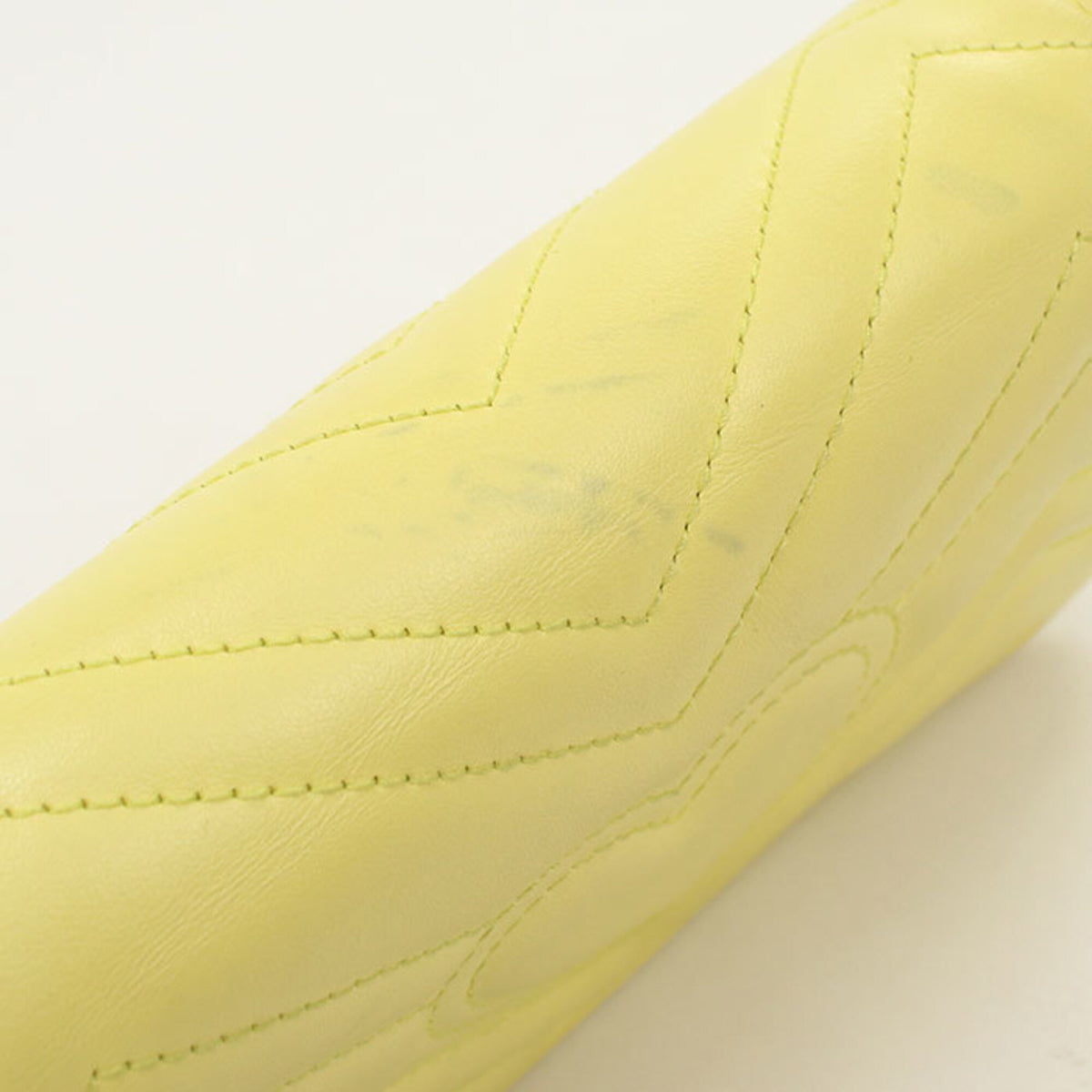 Gucci Yellow Leather Shoulder Bag (Pre-Owned)