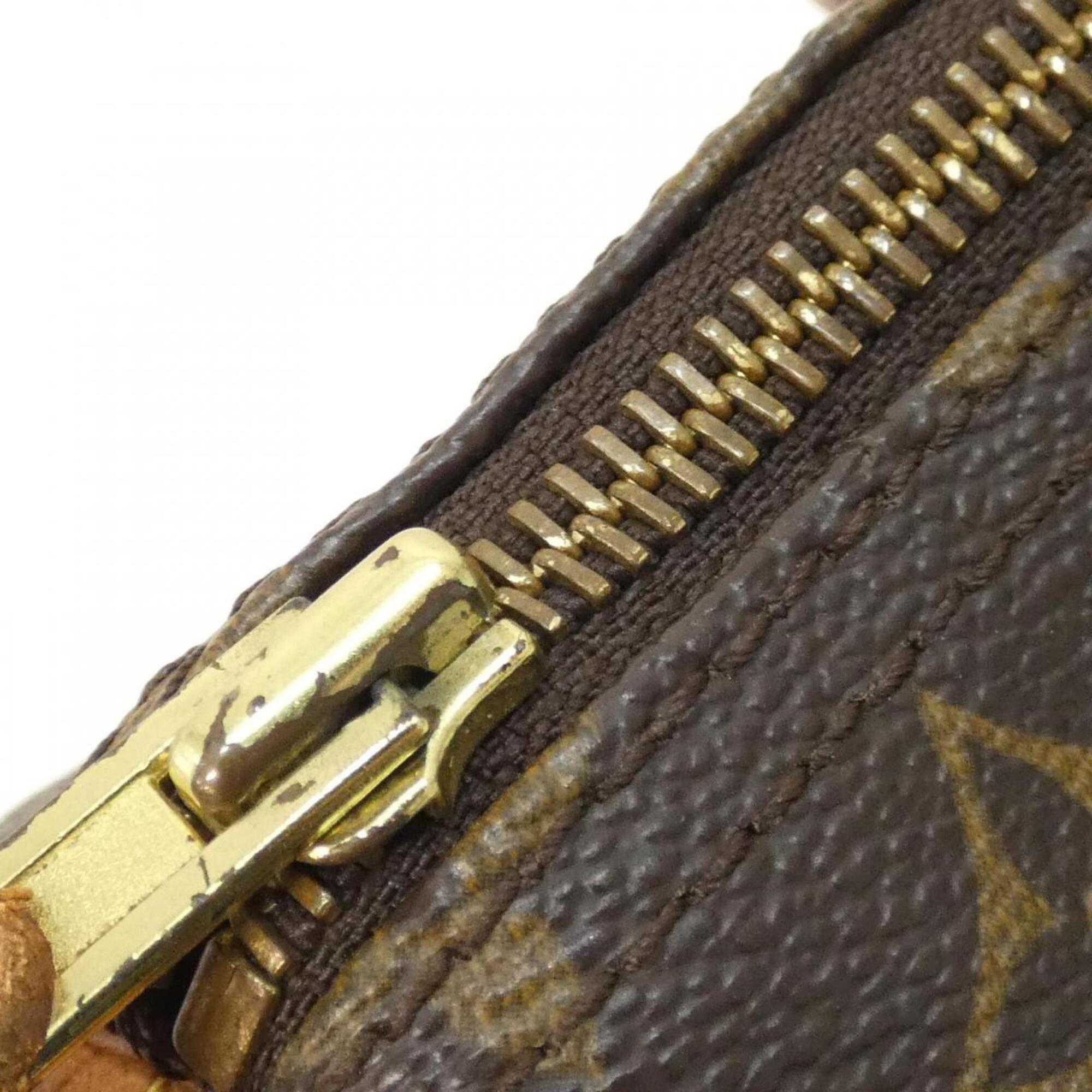 Louis Vuitton Monogram Marron Coated Canvas Boston Bag (Pre-Owned)