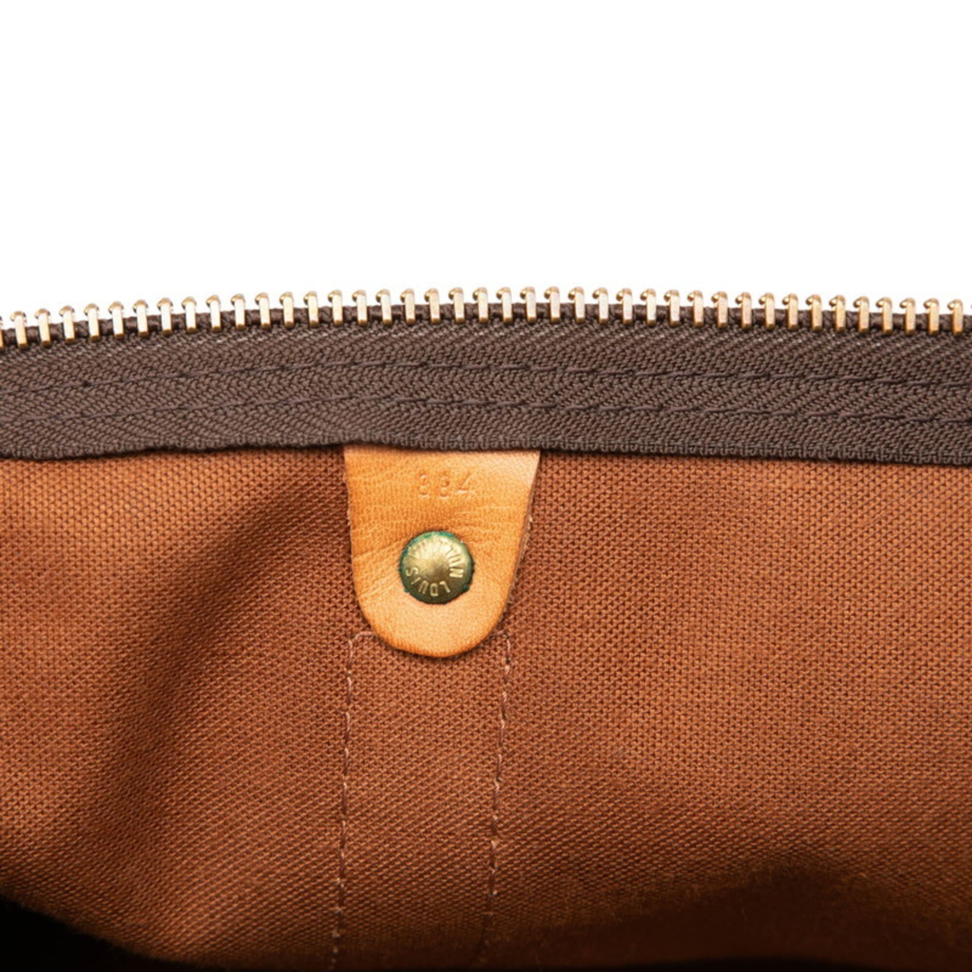 Louis Vuitton Monogram Brown Pvc Leather Boston Bag (Pre-Owned)
