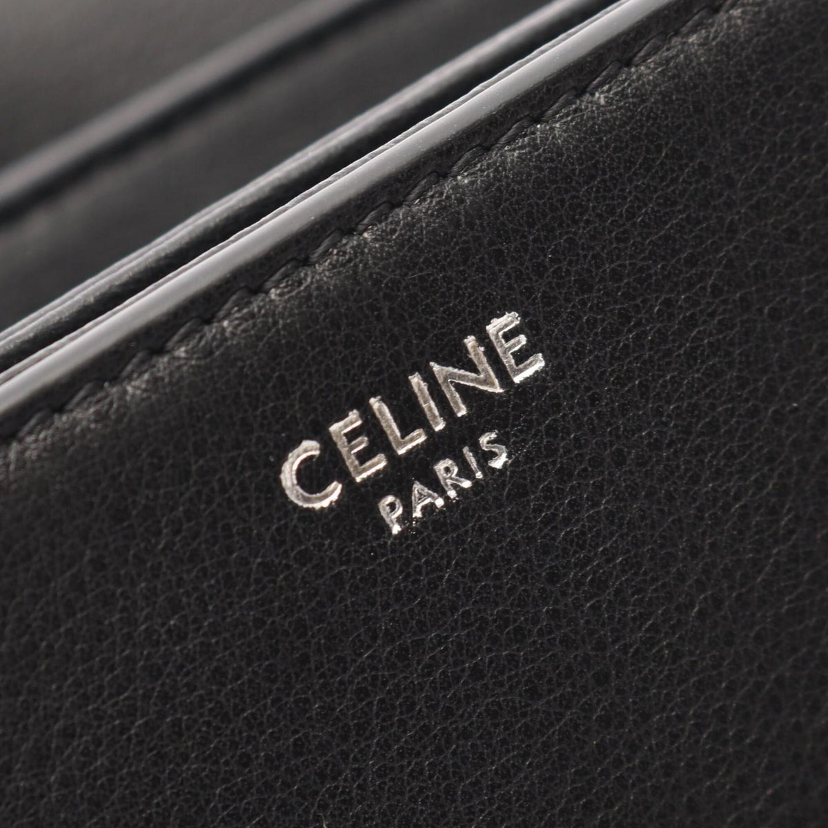 Celine Black Leather Handbag Shoulder Bag (Pre-Owned)