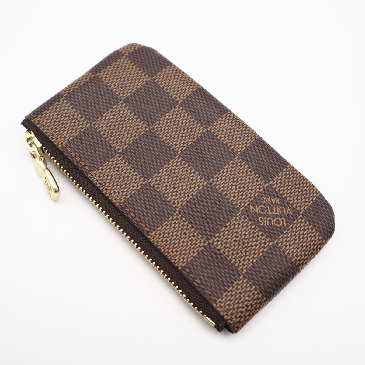 Louis Vuitton Damier Beige Brown Coated Canvas Leather Pochette (Pre-Owned)