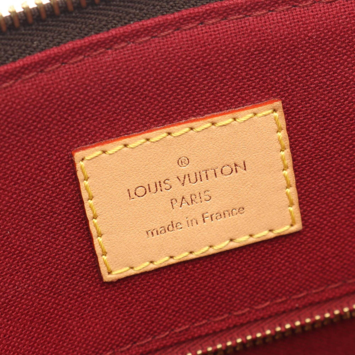 Louis Vuitton Monogram Brown Coated Canvas Leather Handbag (Pre-Owned)