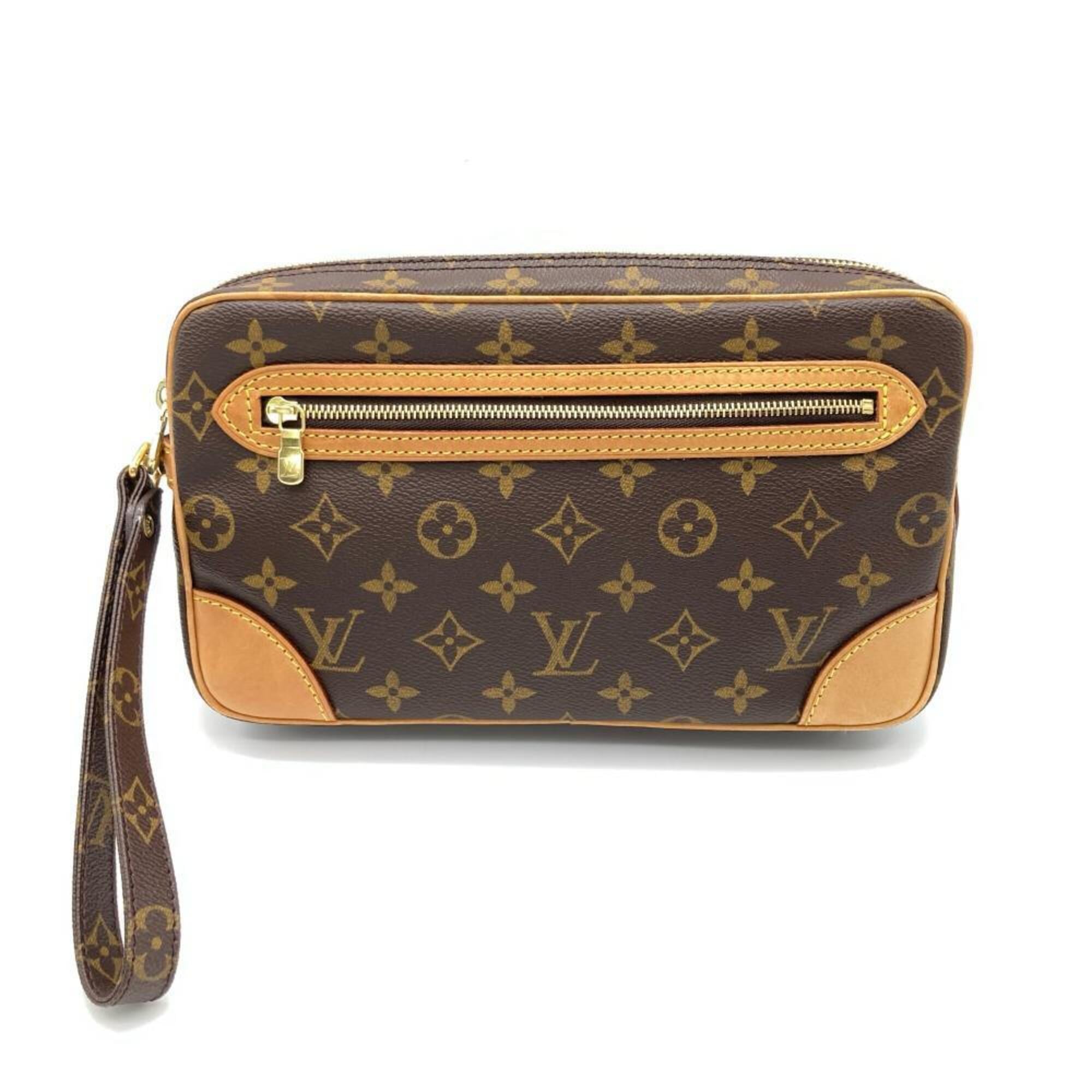 Louis Vuitton Brown Monogram Canvas Handbag (Pre-Owned)