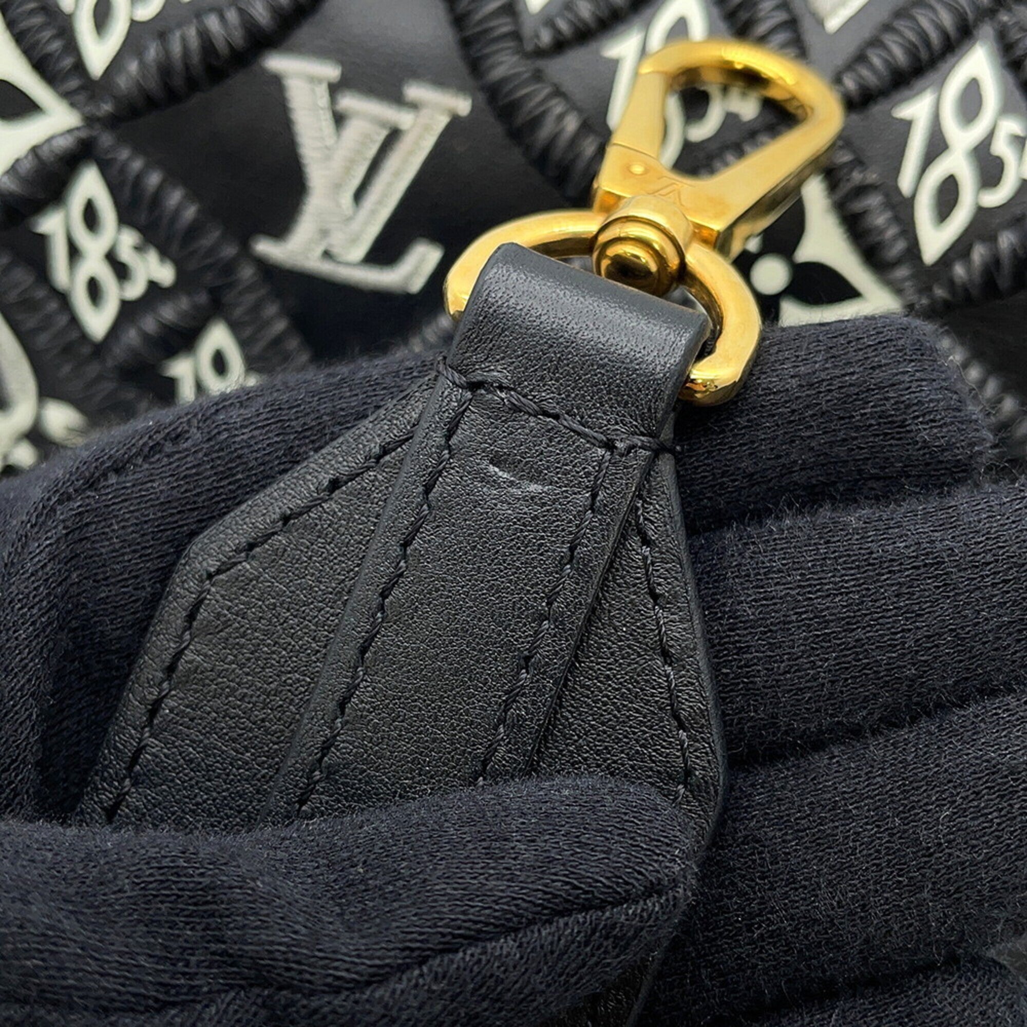 Louis Vuitton Noir Monogram Jacquard Handbag (Pre-Owned)