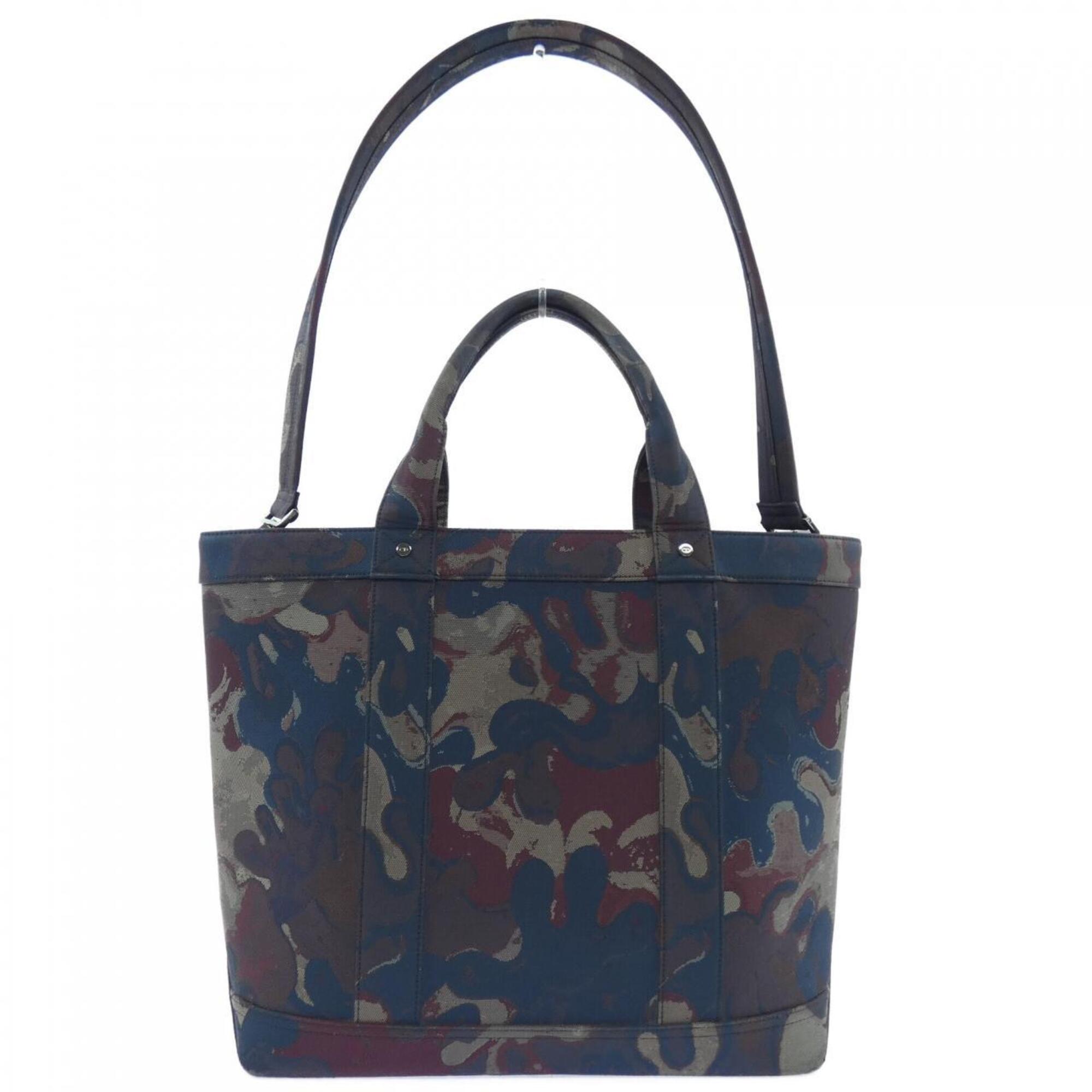 Christian Dior Navy Red Color Handbag (Pre-Owned)