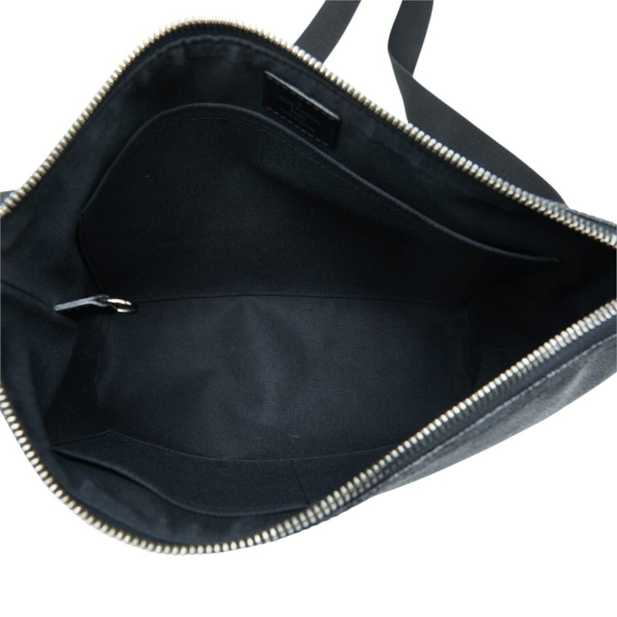 Louis Vuitton Black Gray Pvc Leather Shoulder Bag (Pre-Owned)
