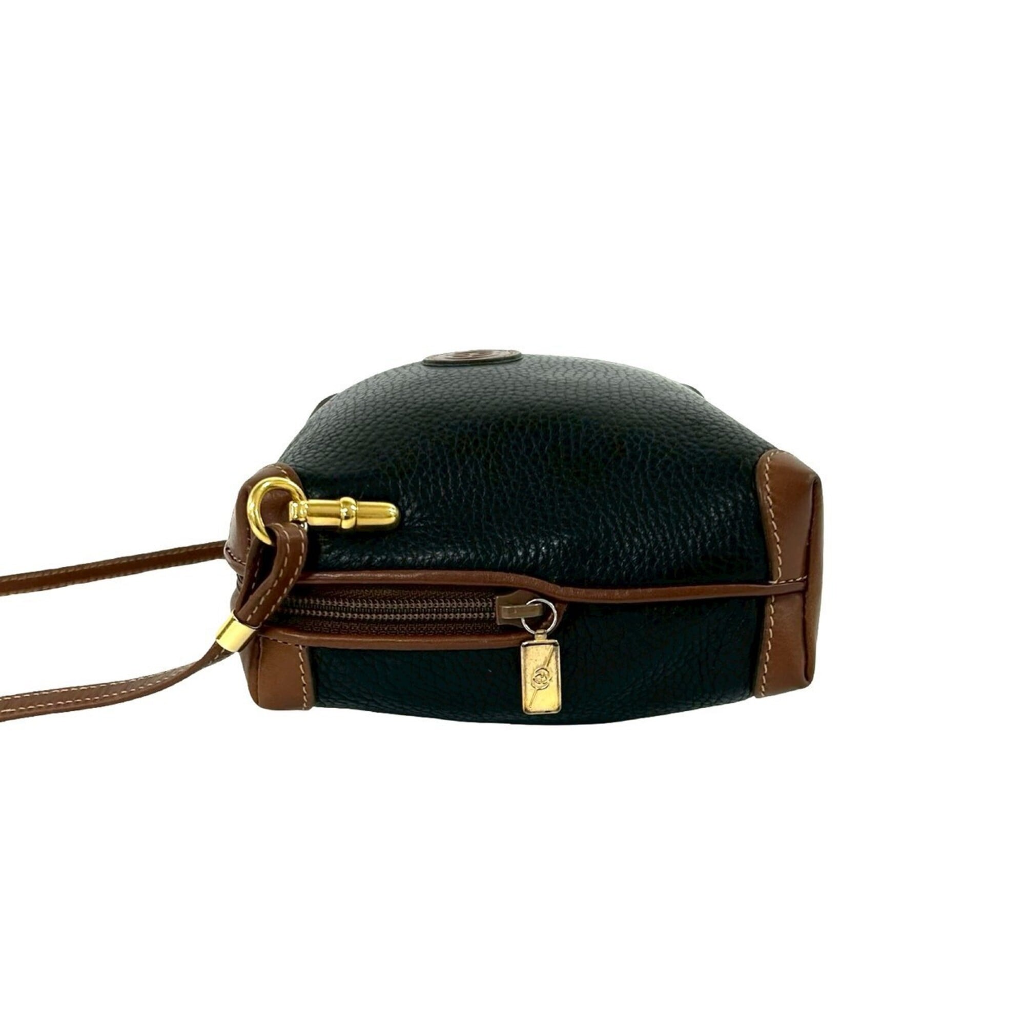 Gucci Black Brown Leather Pochette Shoulder Bag (Pre-Owned)