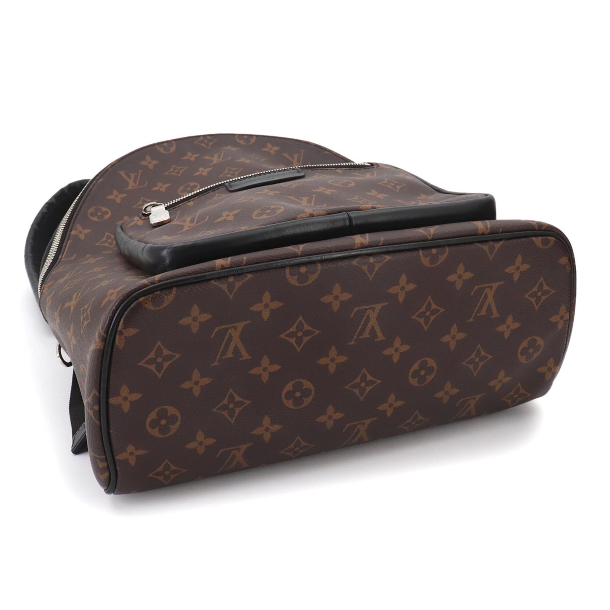 Louis Vuitton Black Brown Monogram Macassar Monogram Backpack (Pre-Owned)