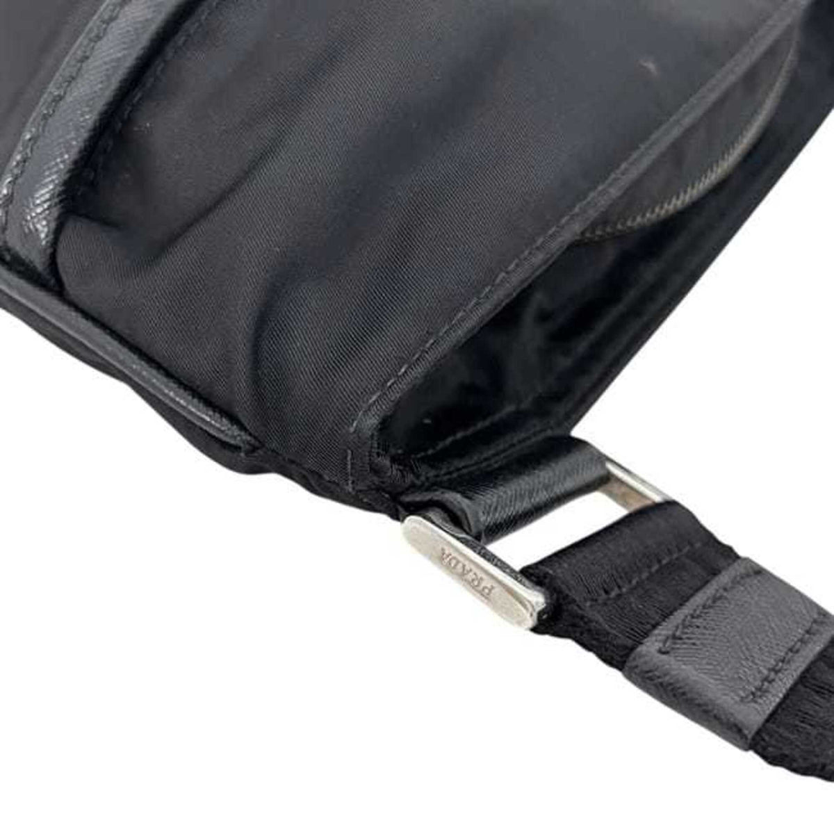 Prada Black Nero Nylon Shoulder Bag (Pre-Owned)