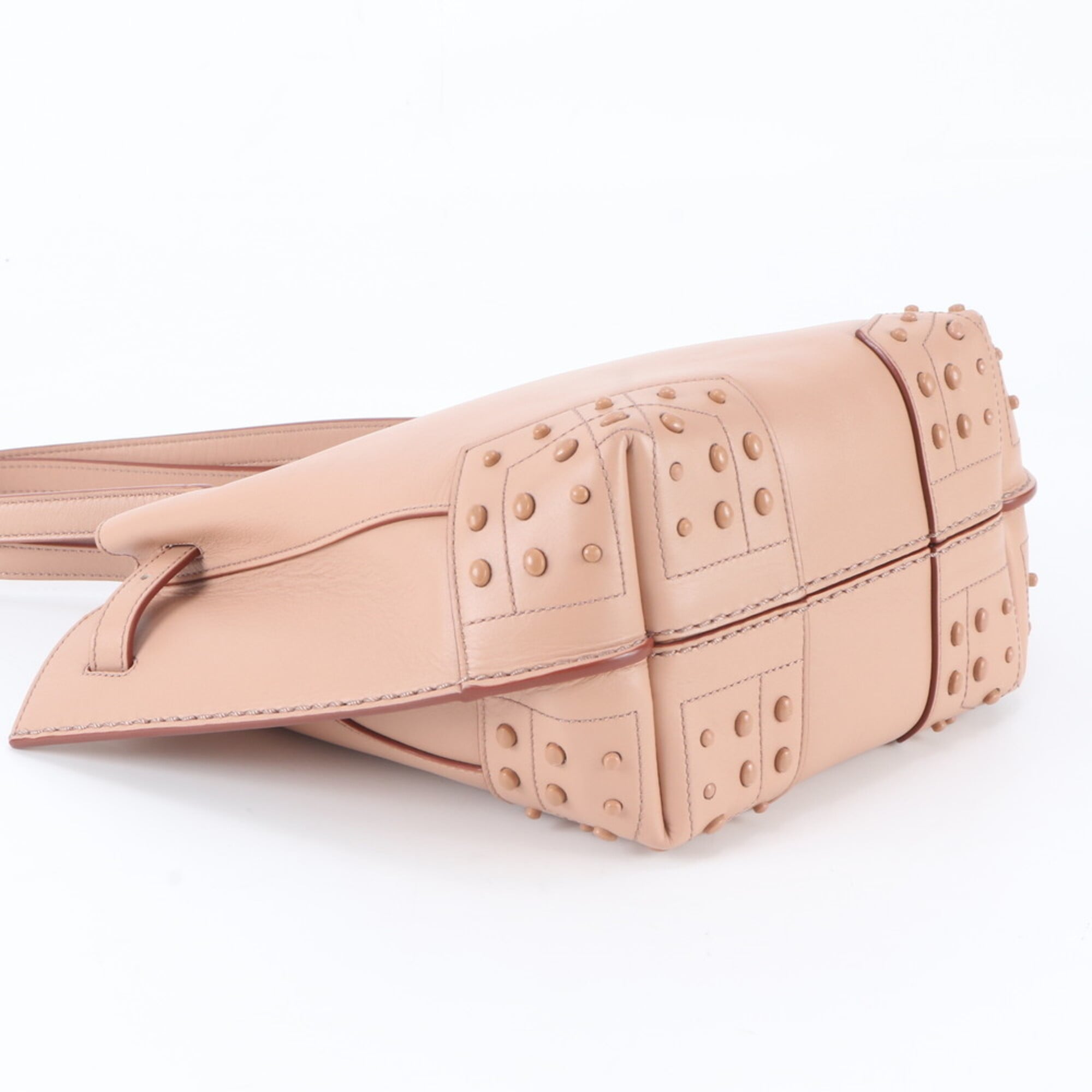 Tod's Pink Leather Handbag Tote Bag (Pre-Owned)