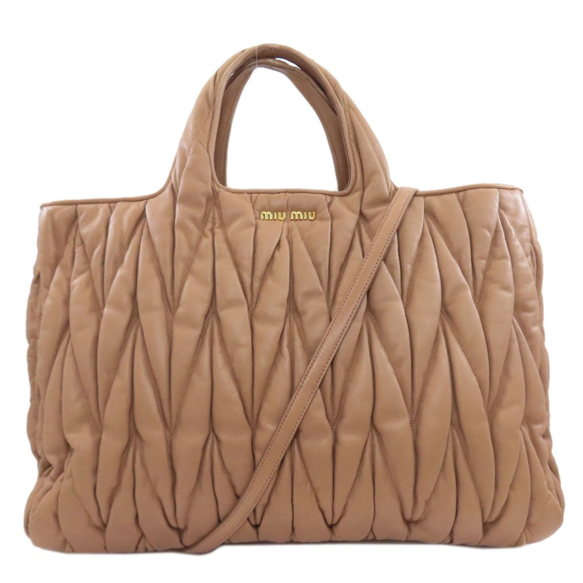 Miu Miu Brown Leather Handbag (Pre-Owned)