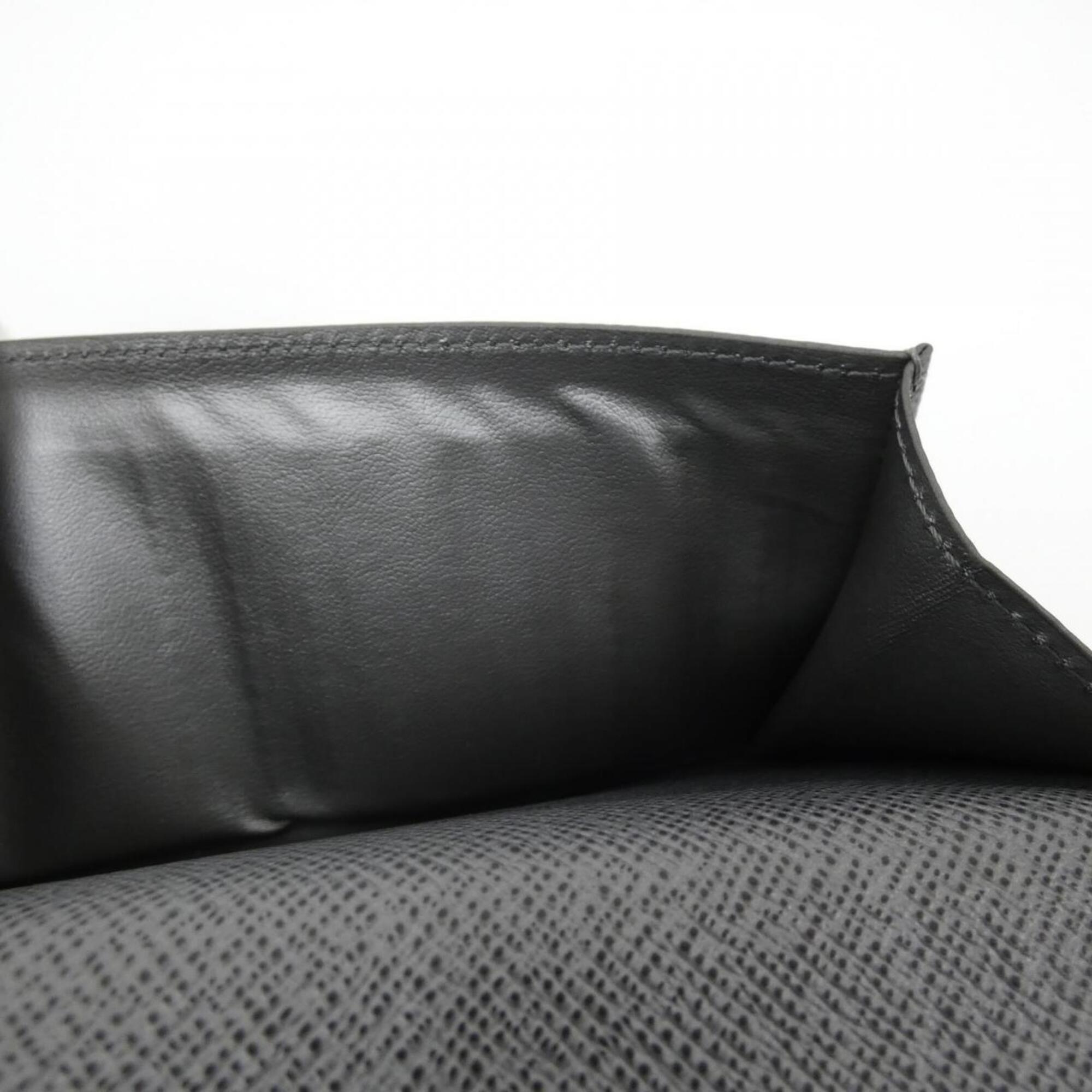 Louis Vuitton Gunmetal Coated Canvas Leather Long Wallet (Bi-Fold) (Pre-Owned)