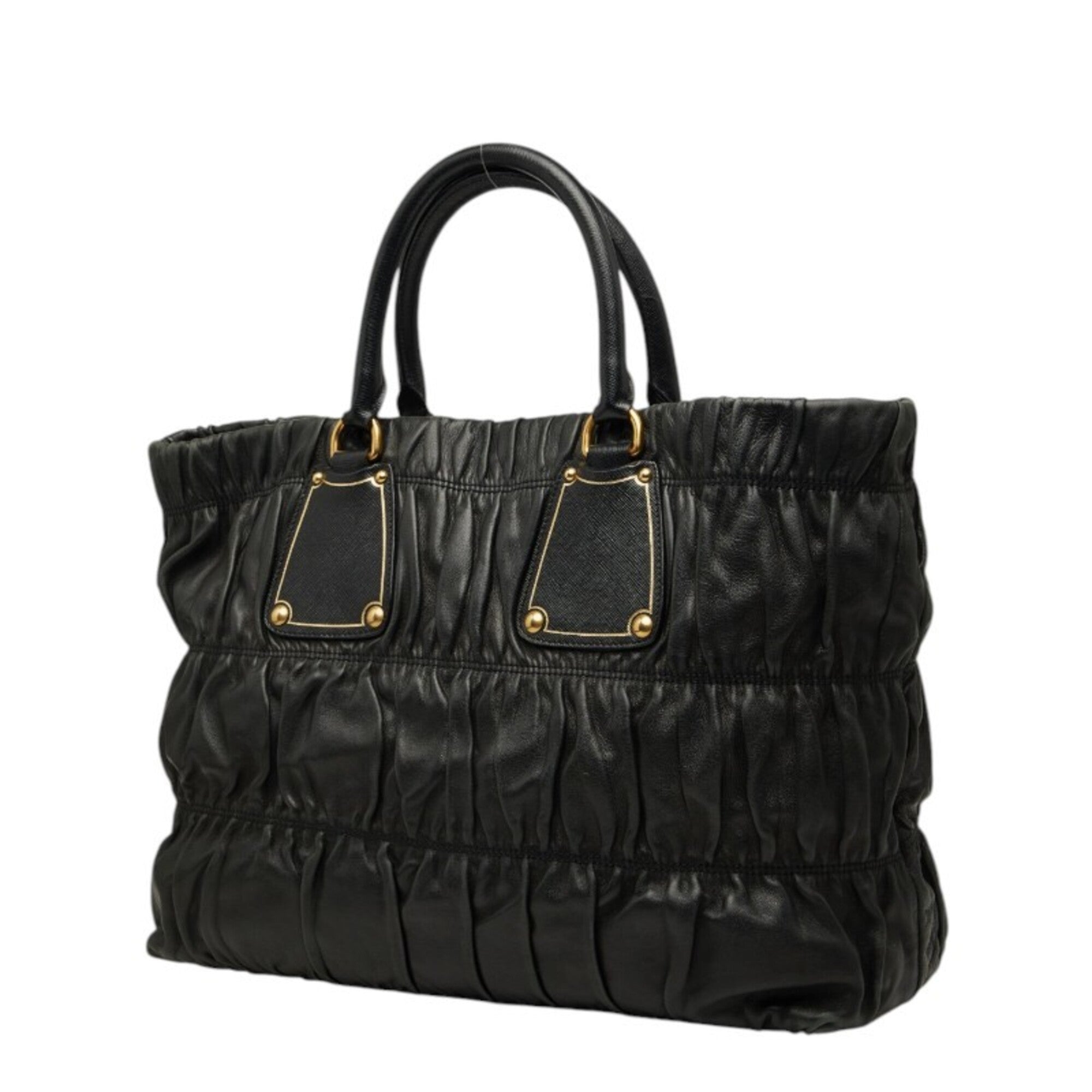 Prada Black Leather Tote Bag (Pre-Owned)