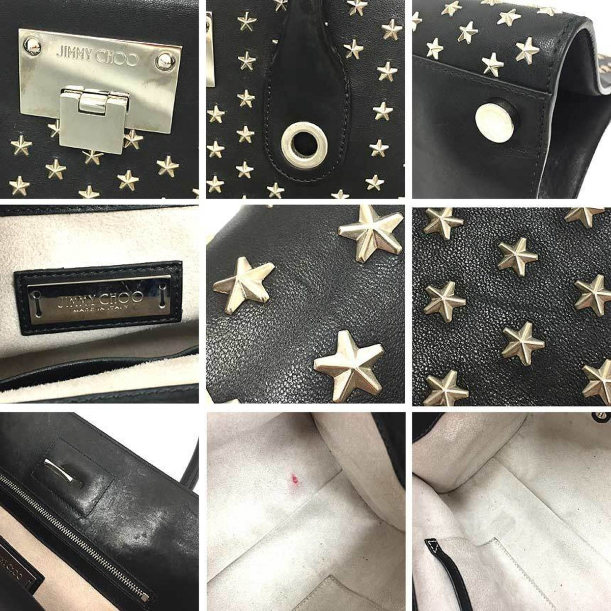 Jimmy Choo Black Leather Tote Bag (Pre-Owned)