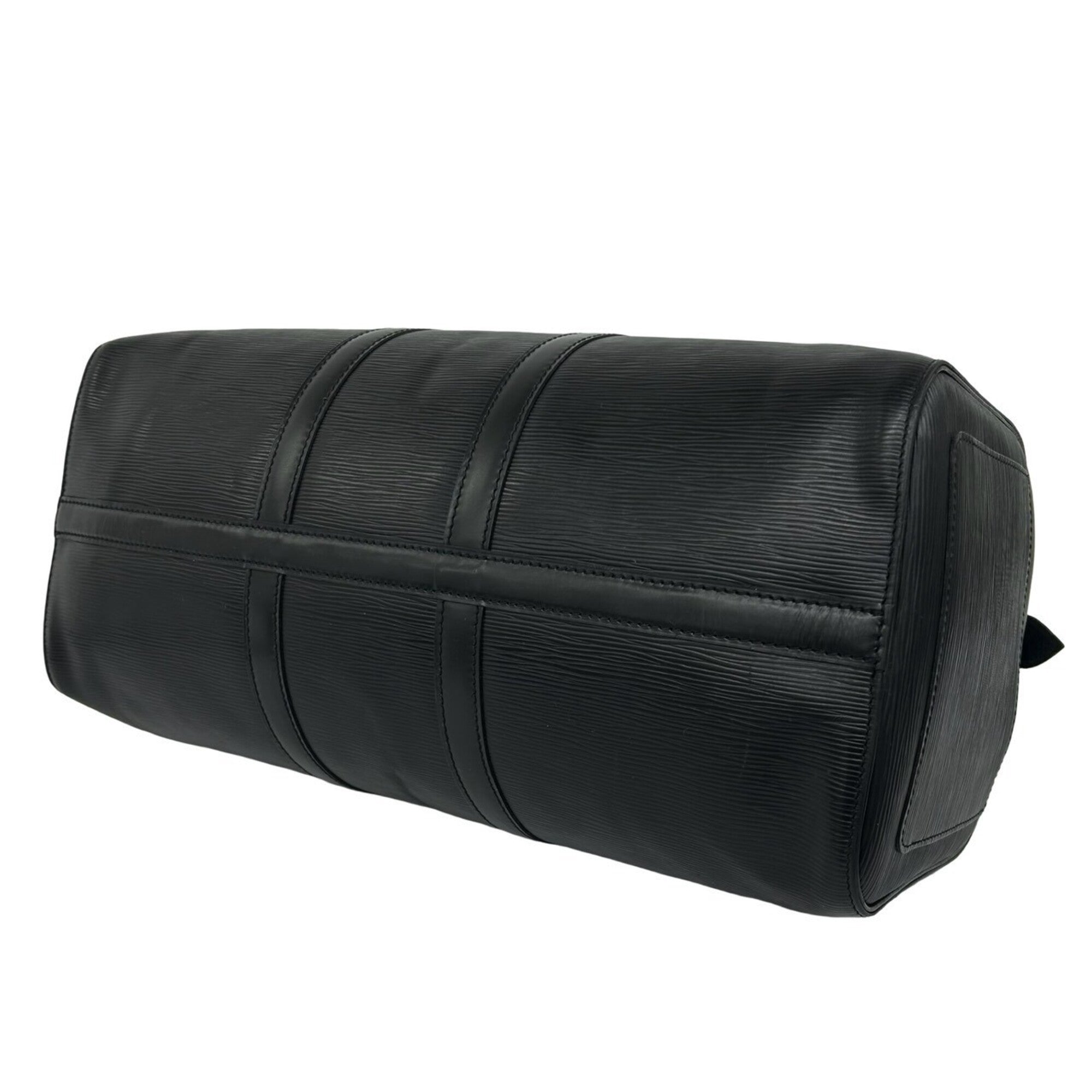 Louis Vuitton Black Leather Boston Bag (Pre-Owned)
