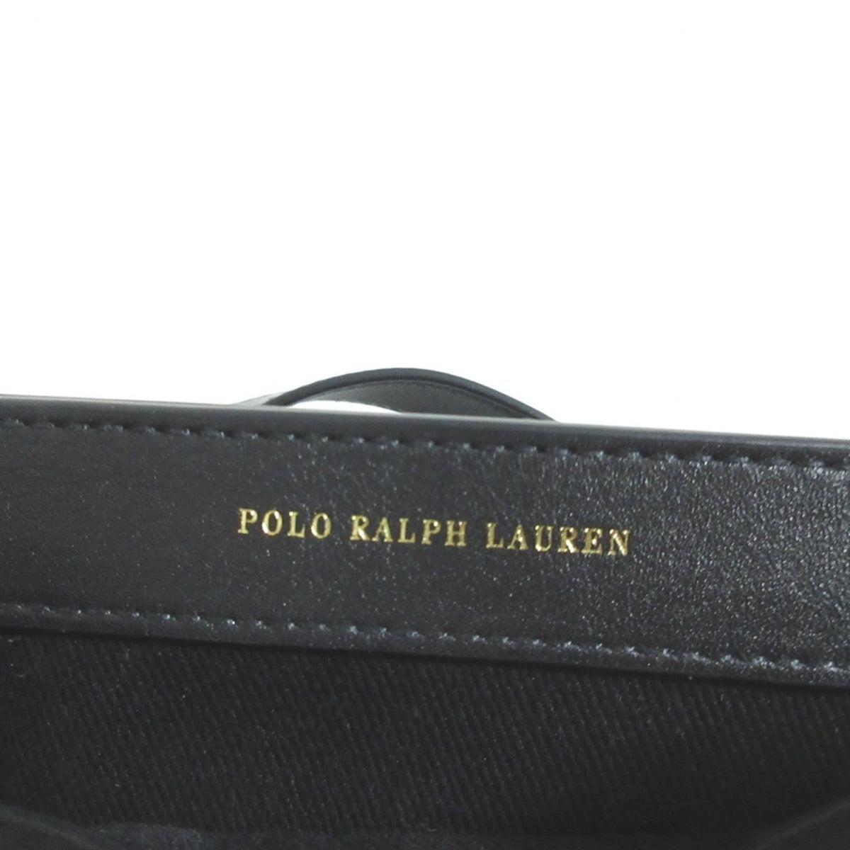 Ralph Lauren Black Leather Handbag Shoulder Bag (Pre-Owned)