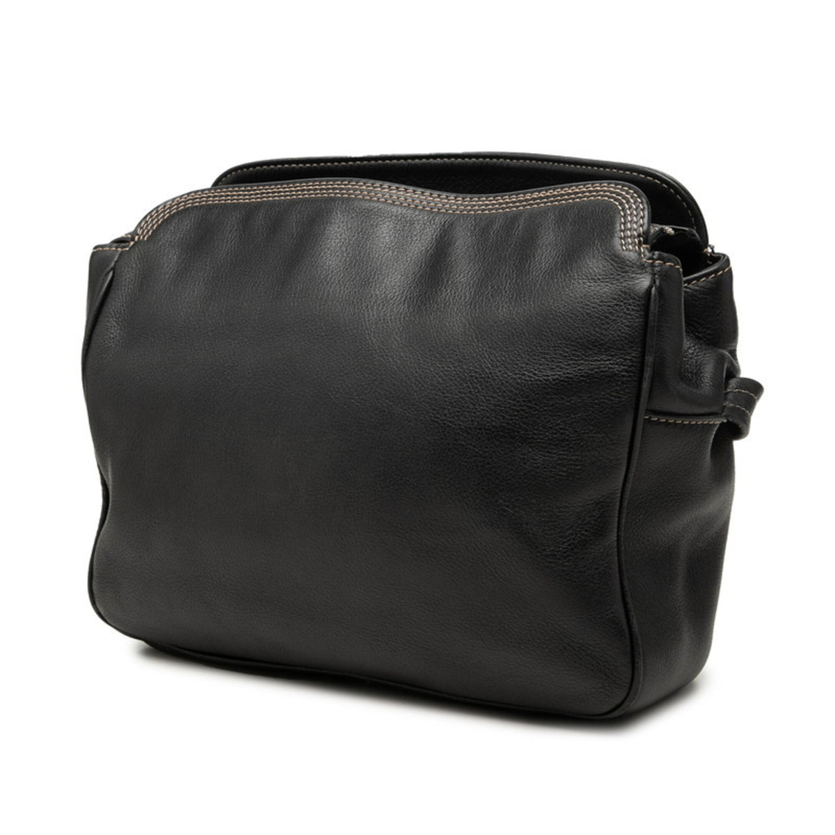 Loewe Black Leather Shoulder Bag (Pre-Owned)