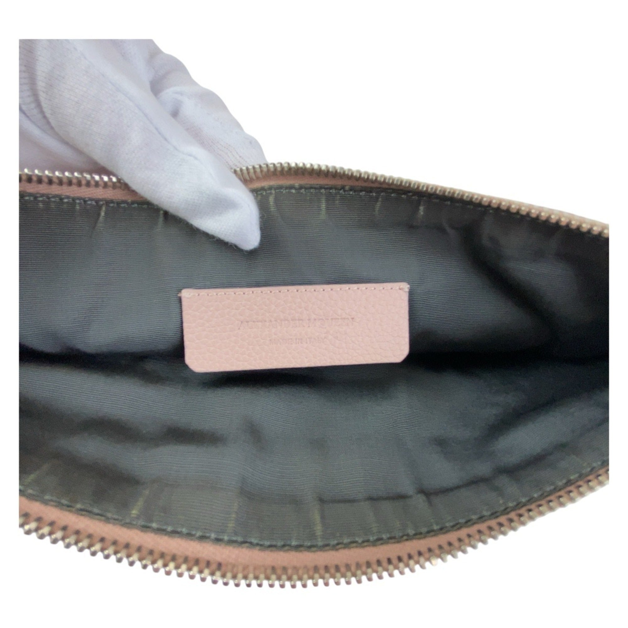 Alexander Mcqueen Pink Leather Clutch Bag (Pre-Owned)