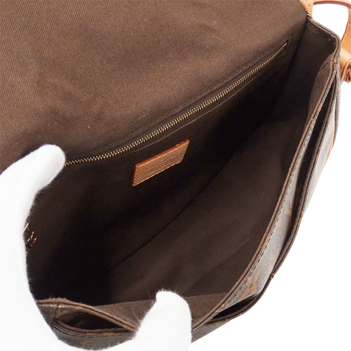 Louis Vuitton Brown Monogram Canvas Shoulder Bag (Pre-Owned)