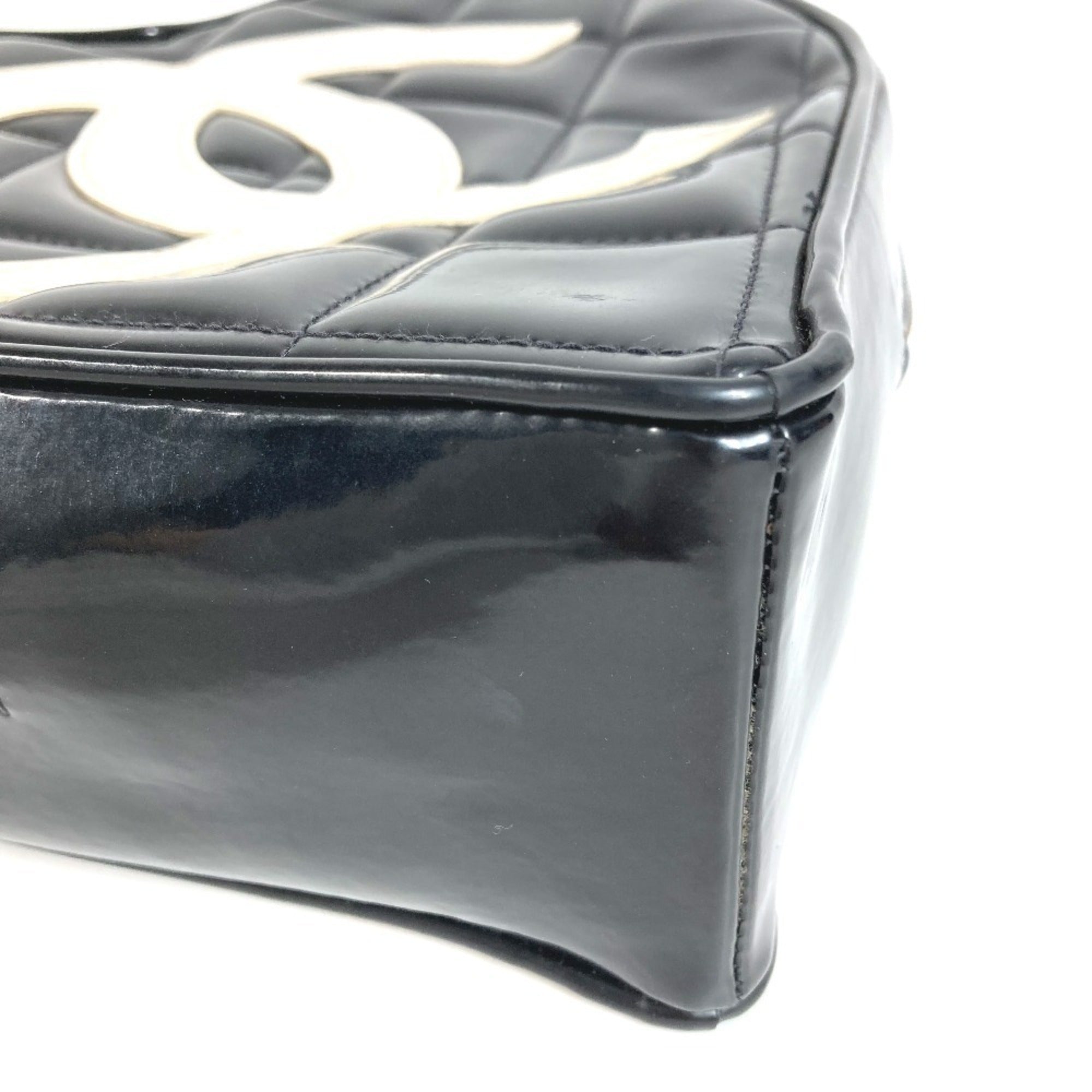 Chanel Black White Handbag Vanity Bag (Pre-Owned)