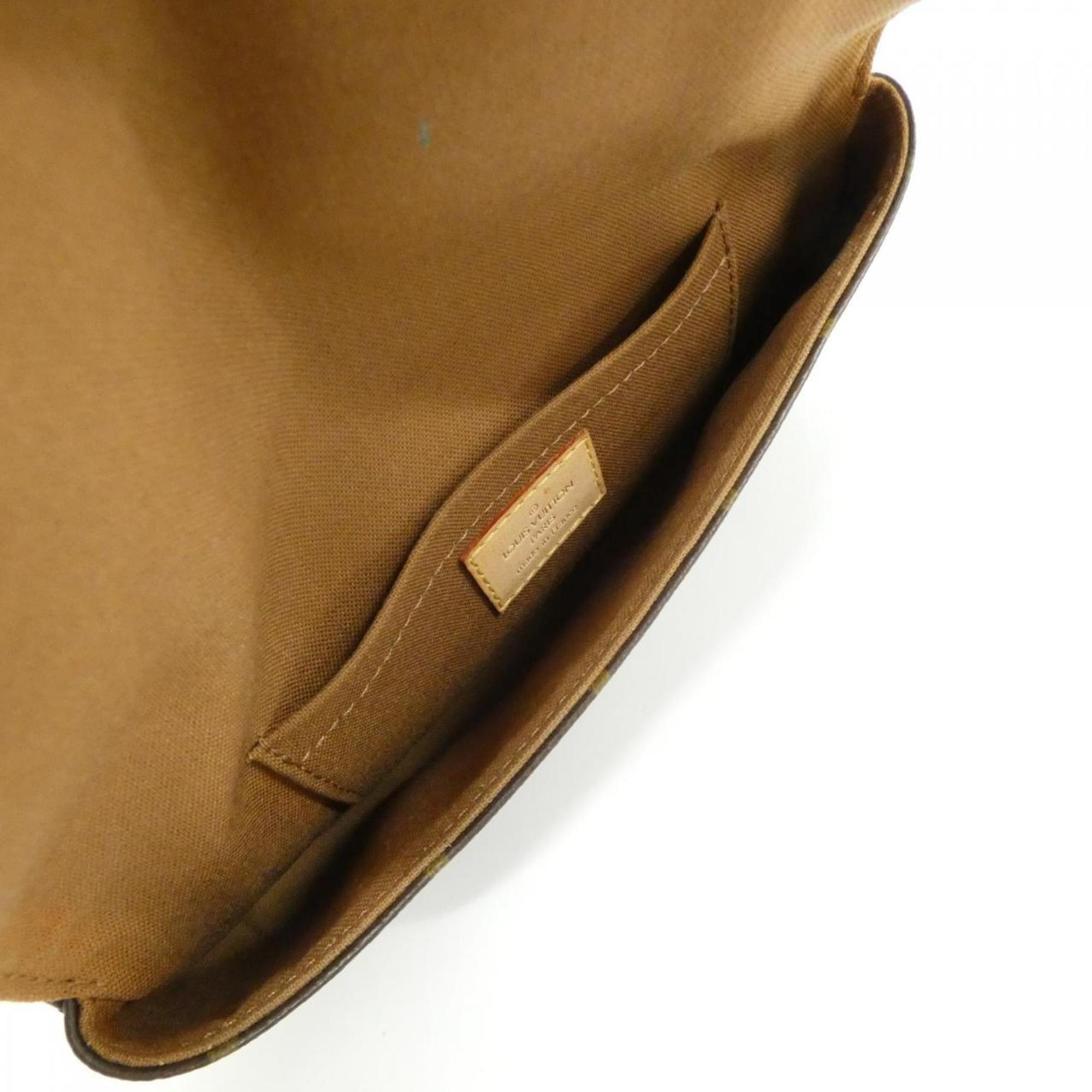 Louis Vuitton Monogram Marron Coated Canvas Fanny Pack Pochette (Pre-Owned)