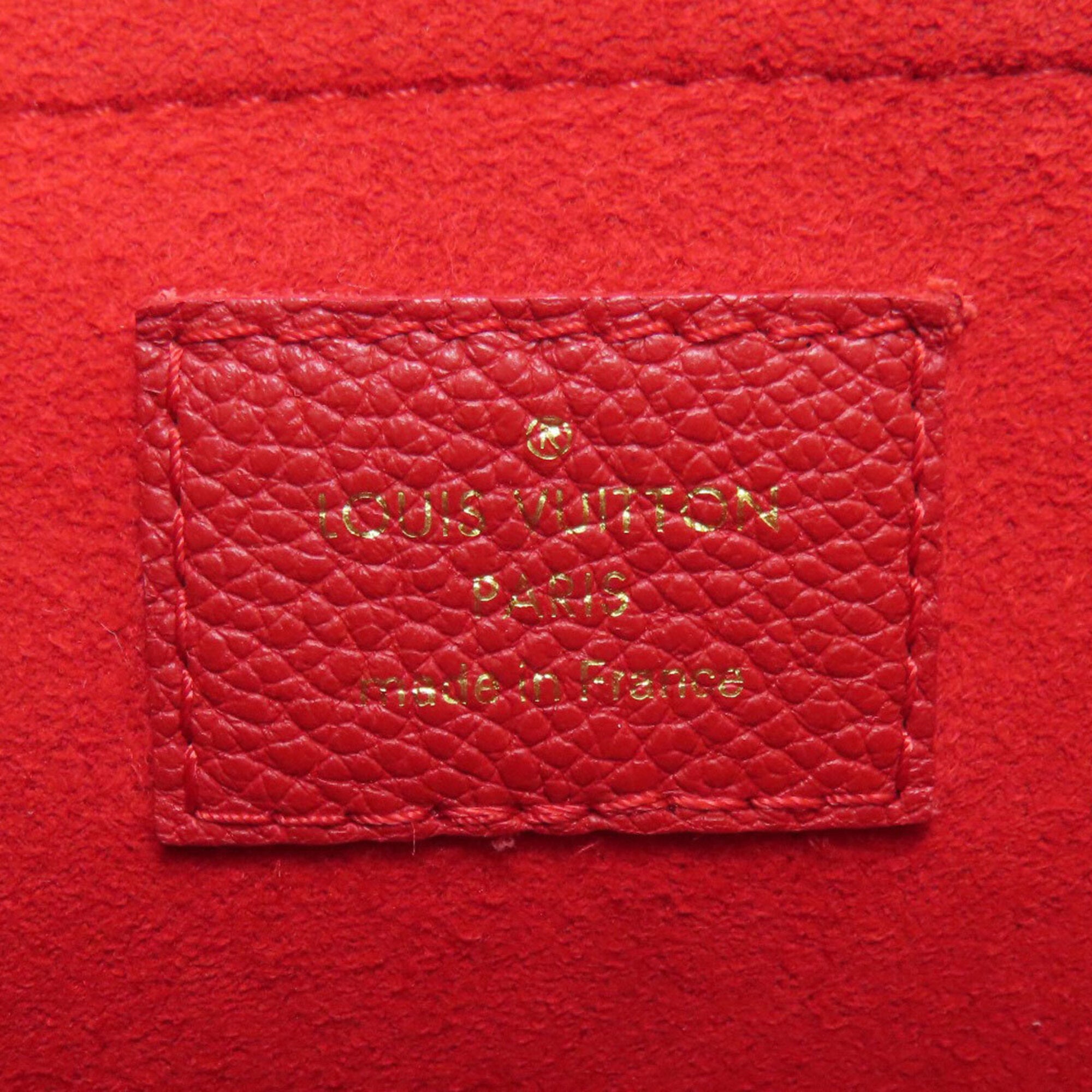 Louis Vuitton Red Color Monogram Empreinte Shoulder Bag (Pre-Owned)