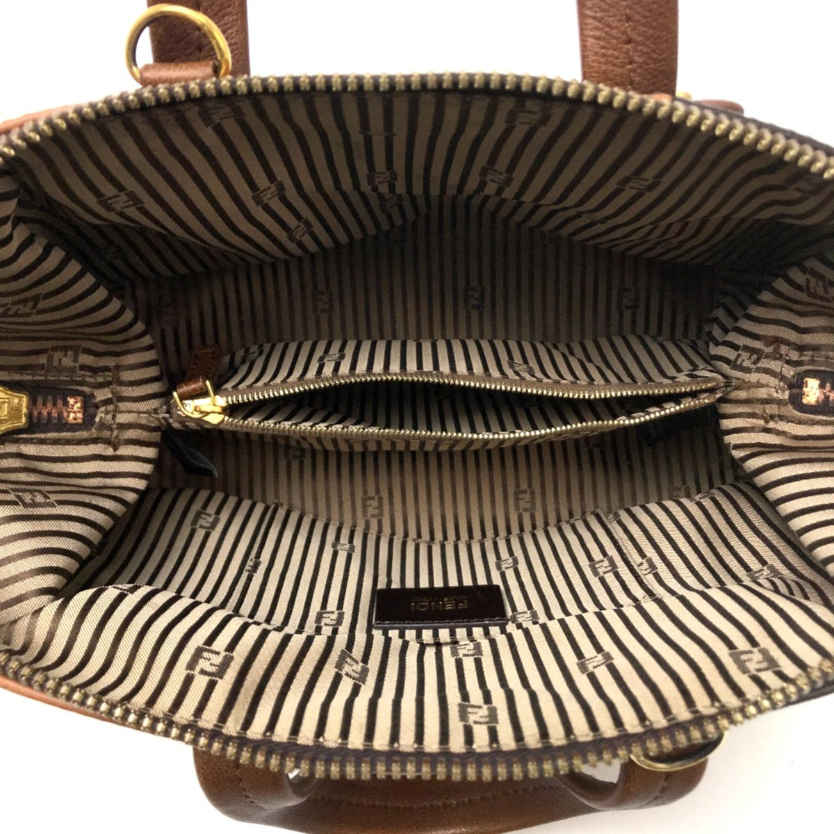 Fendi Brown Leather Handbag (Pre-Owned)