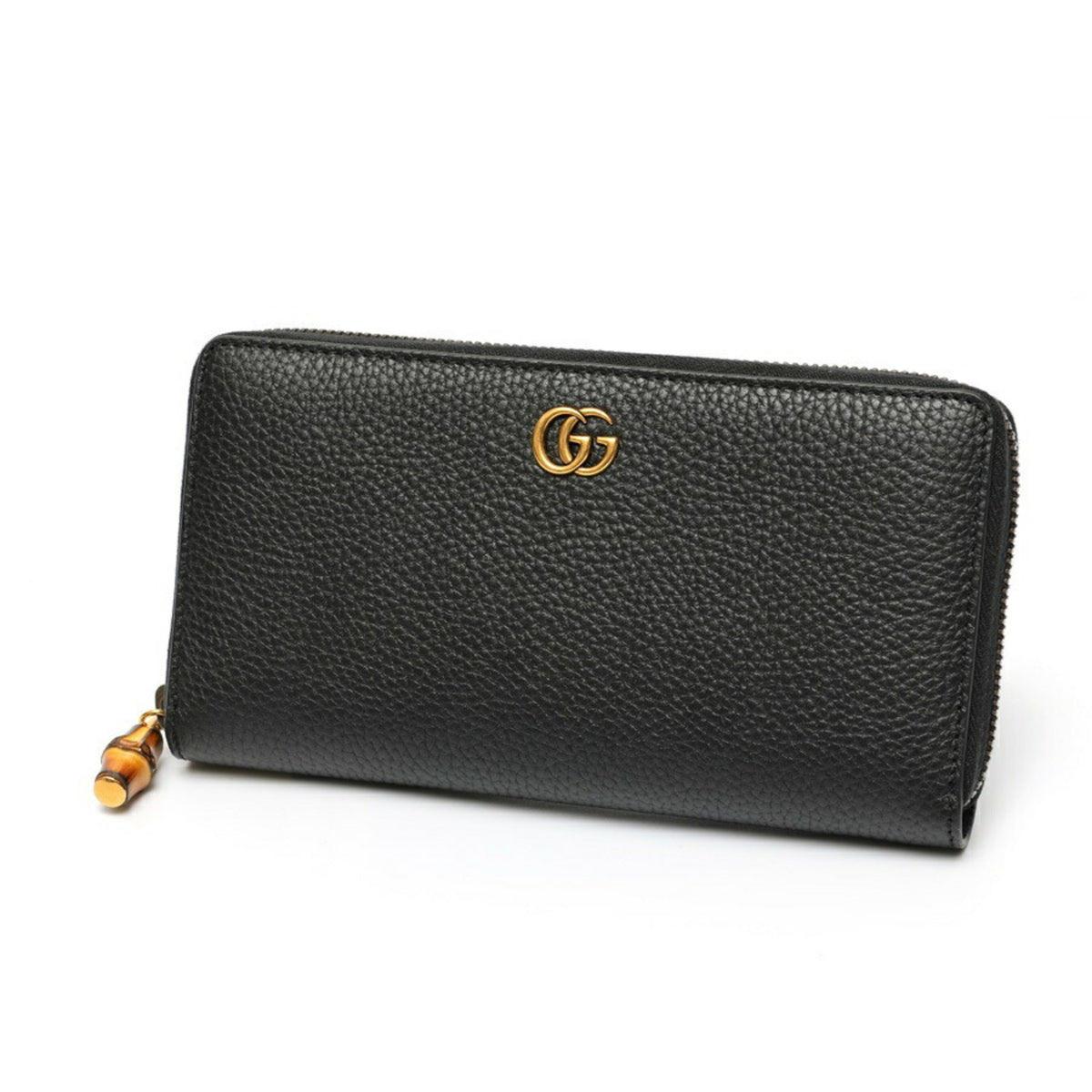 Gucci Black Leather Long Wallet (Bi-Fold) (Pre-Owned)