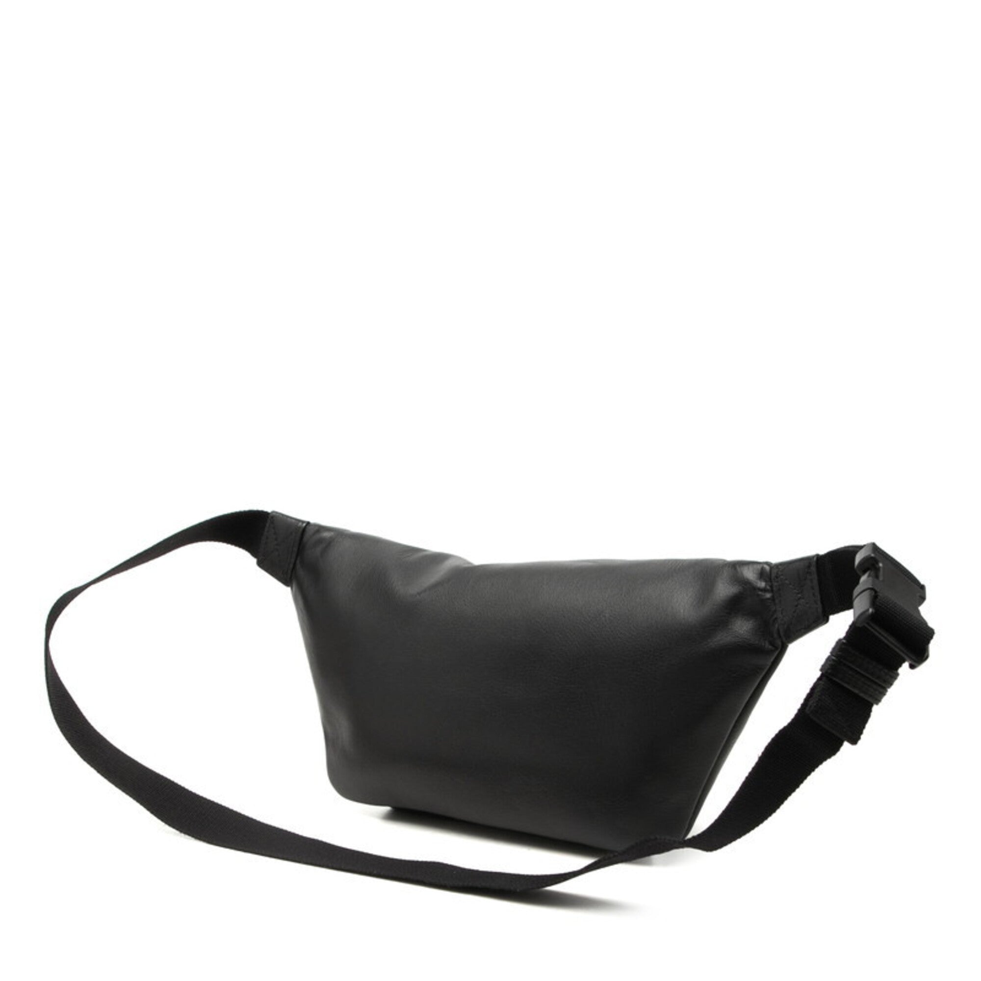 Balenciaga Black Leather Fanny Pack Sling Bag (Pre-Owned)