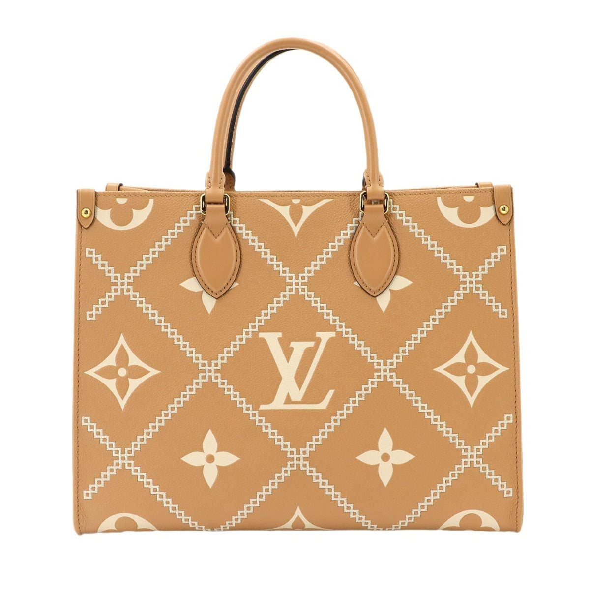 Louis Vuitton Gold Monogram Empreinte Handbag Tote Bag (Pre-Owned)