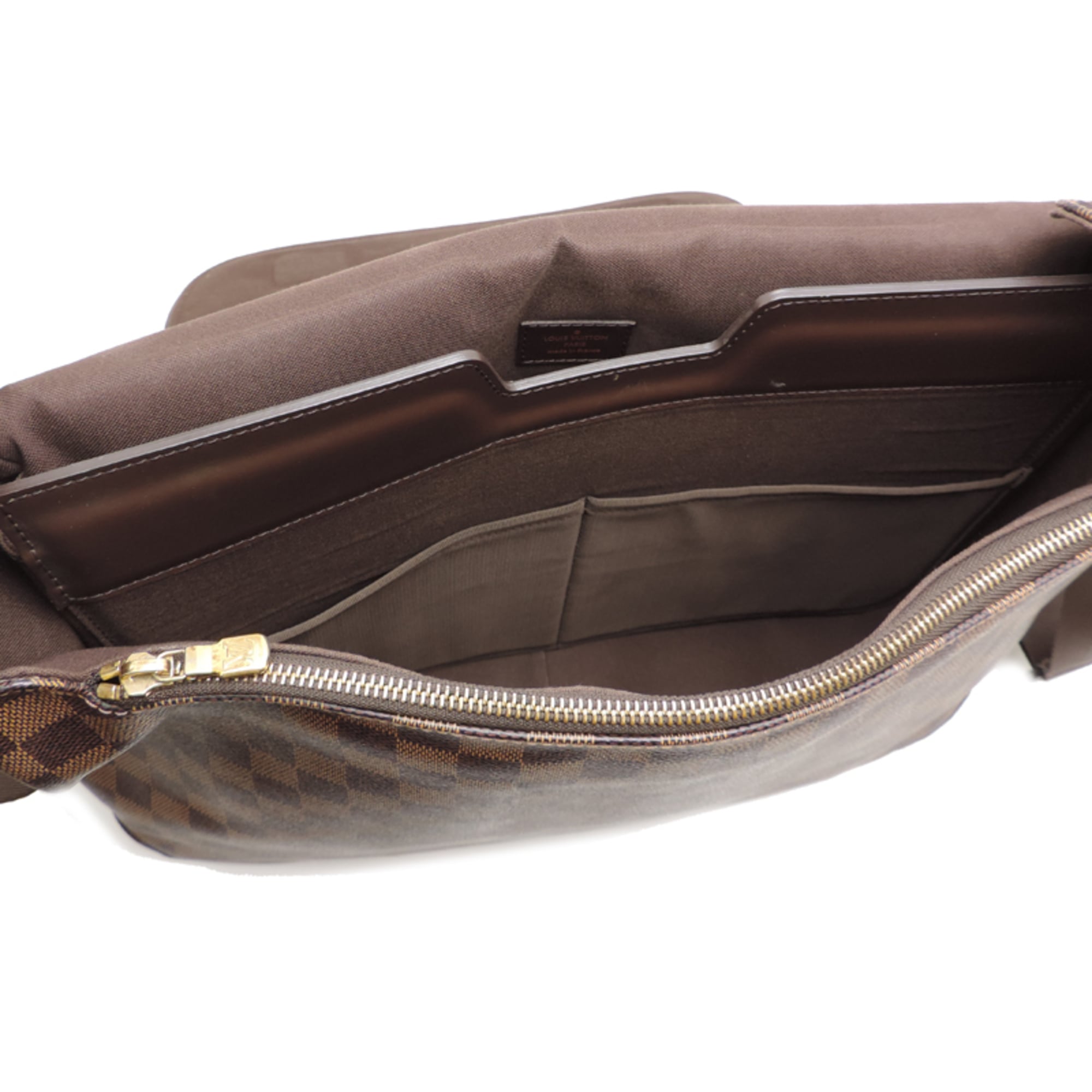 Louis Vuitton Brown Ebene Damier Canvas Shoulder Bag (Pre-Owned)