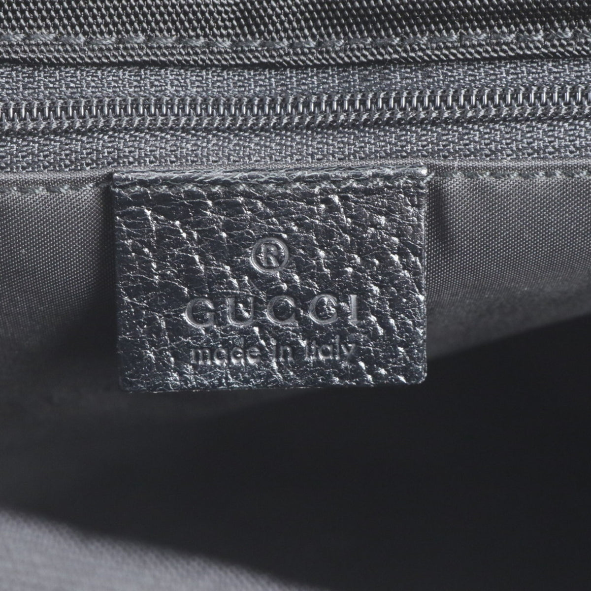 Gucci Black Leather Nylon Backpack Shoulder Bag (Pre-Owned)