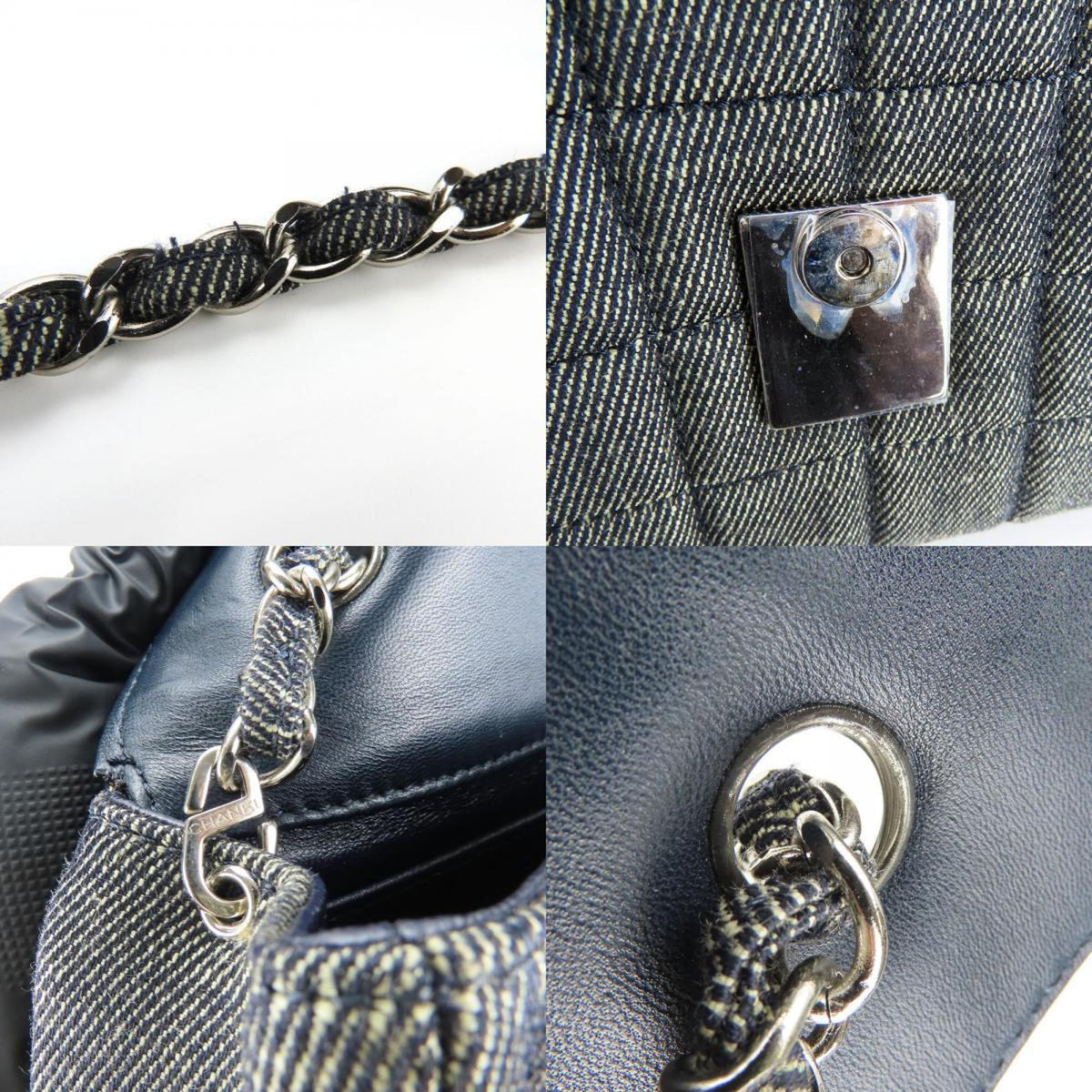 Chanel Navy Denim Shoulder Bag (Pre-Owned)