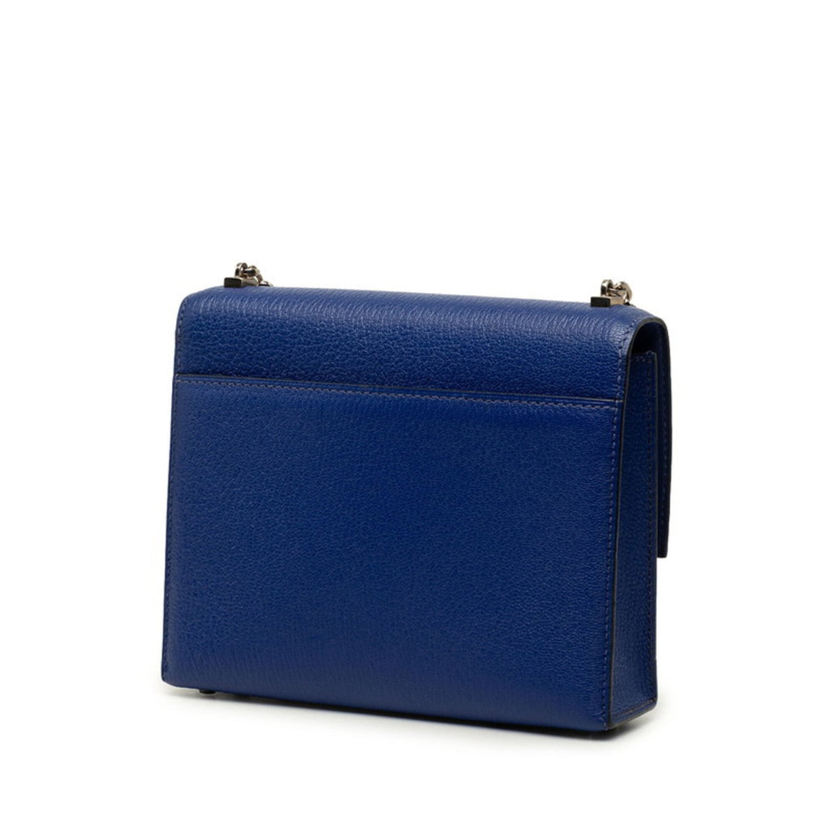 Hermes Blue Chevre Leather Shoulder Bag (Pre-Owned)