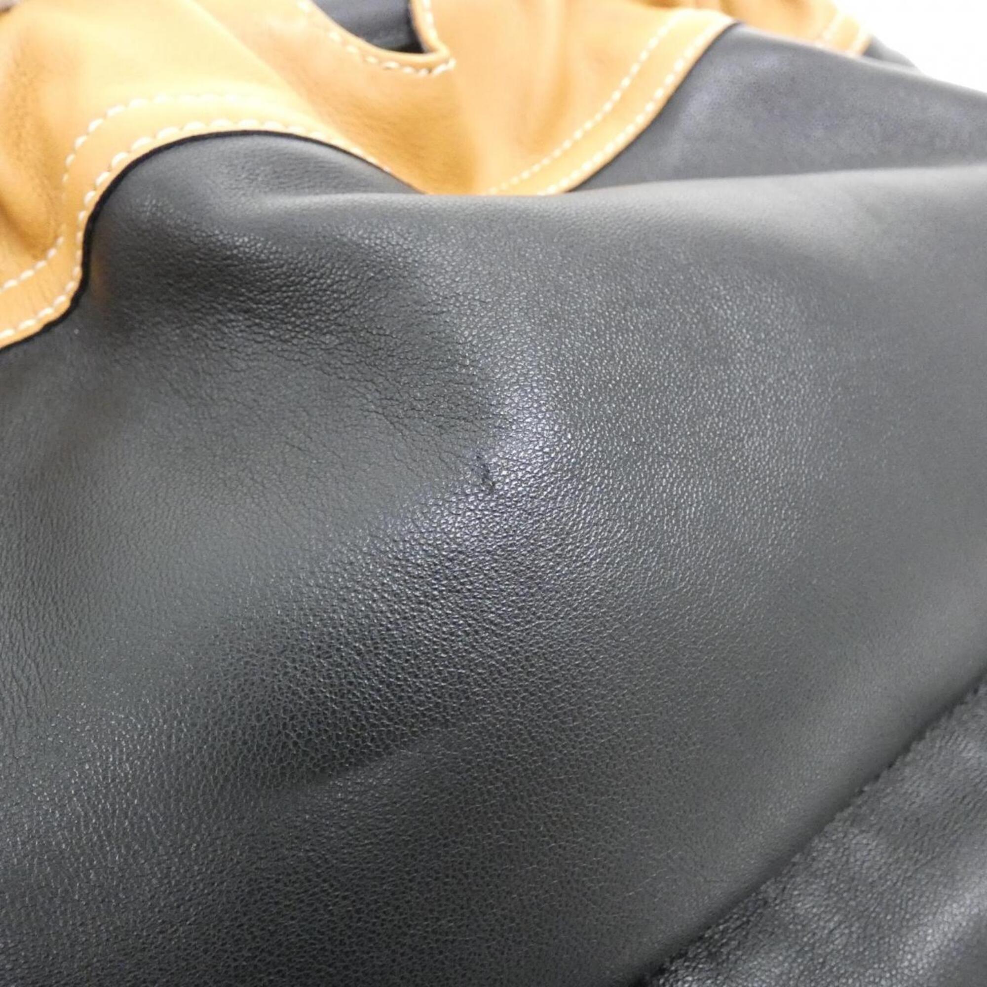 Loewe Black Nylon Leather Backpack (Pre-Owned)