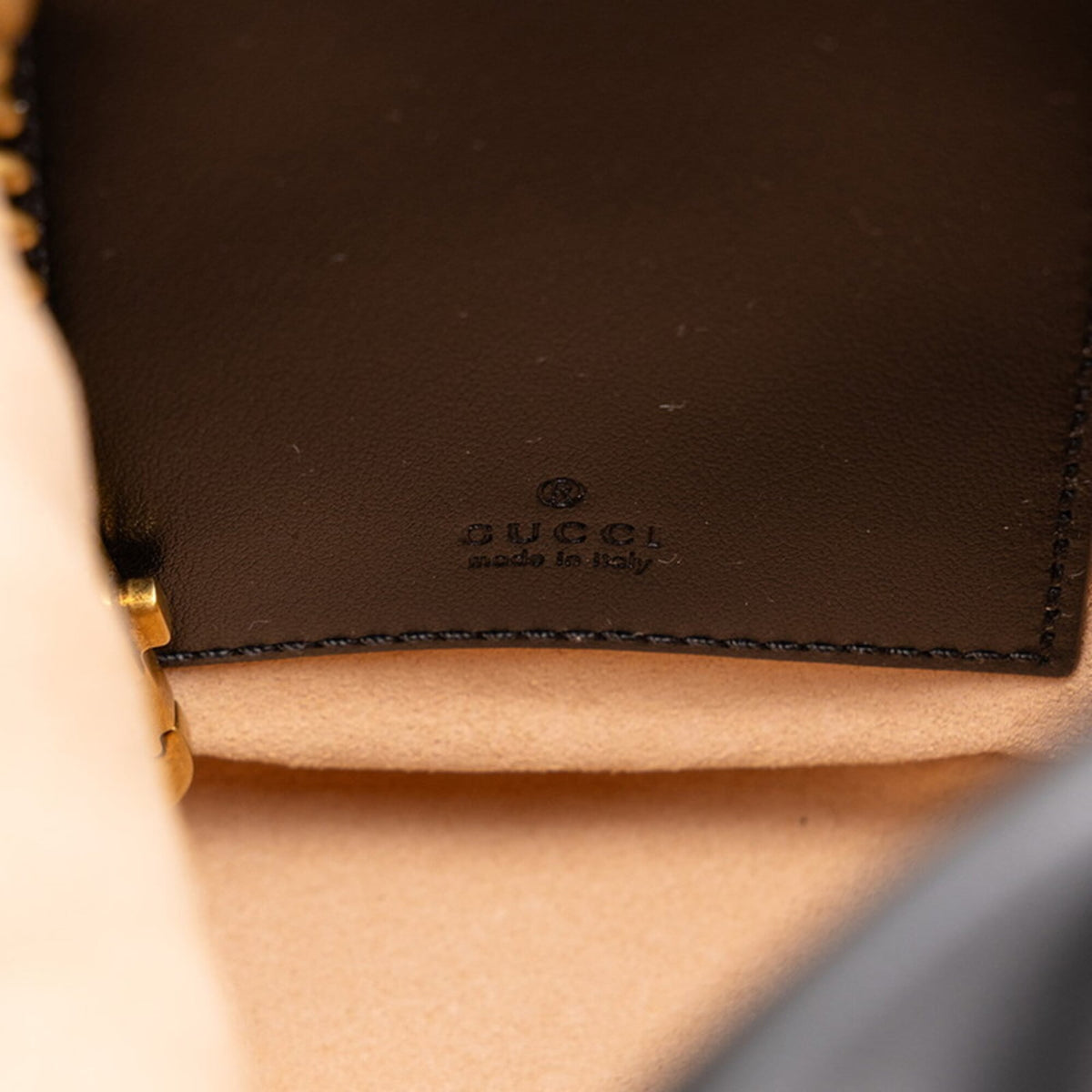 Gucci Black Leather Pochette Shoulder Bag (Pre-Owned)