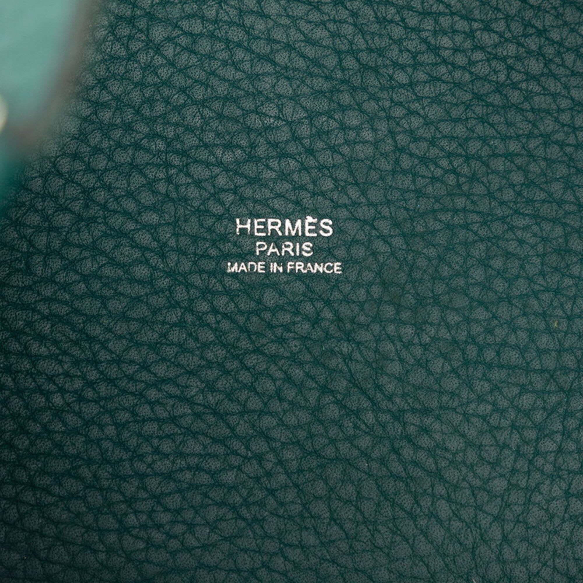 Hermes Picotin Green Togo Leather Handbag (Pre-Owned)
