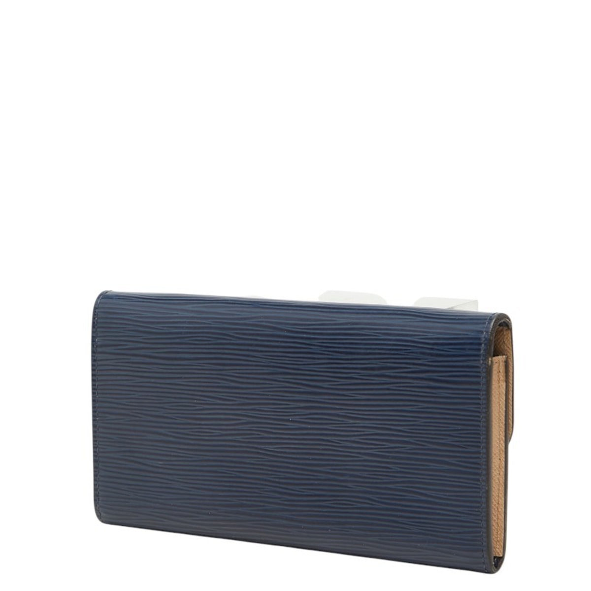 Louis Vuitton Blue Indigo Leather Long Wallet (Bi-Fold) (Pre-Owned)