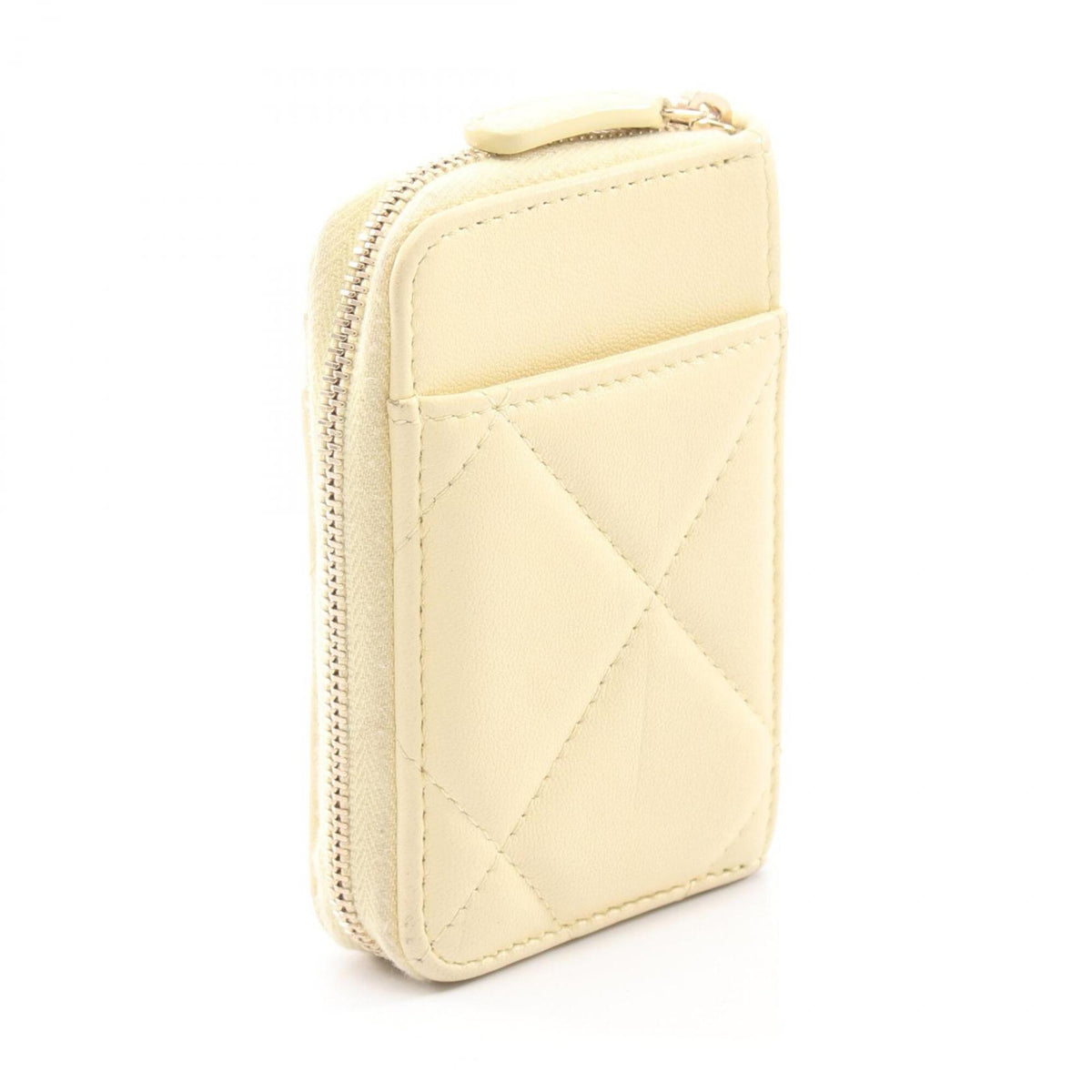 Chanel Yellow Leather Coin Purse/Coin Case (Pre-Owned)