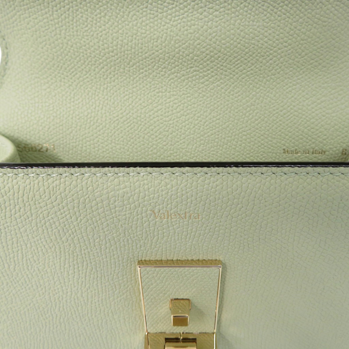 Valextra Green Leather Shoulder Bag (Pre-Owned)
