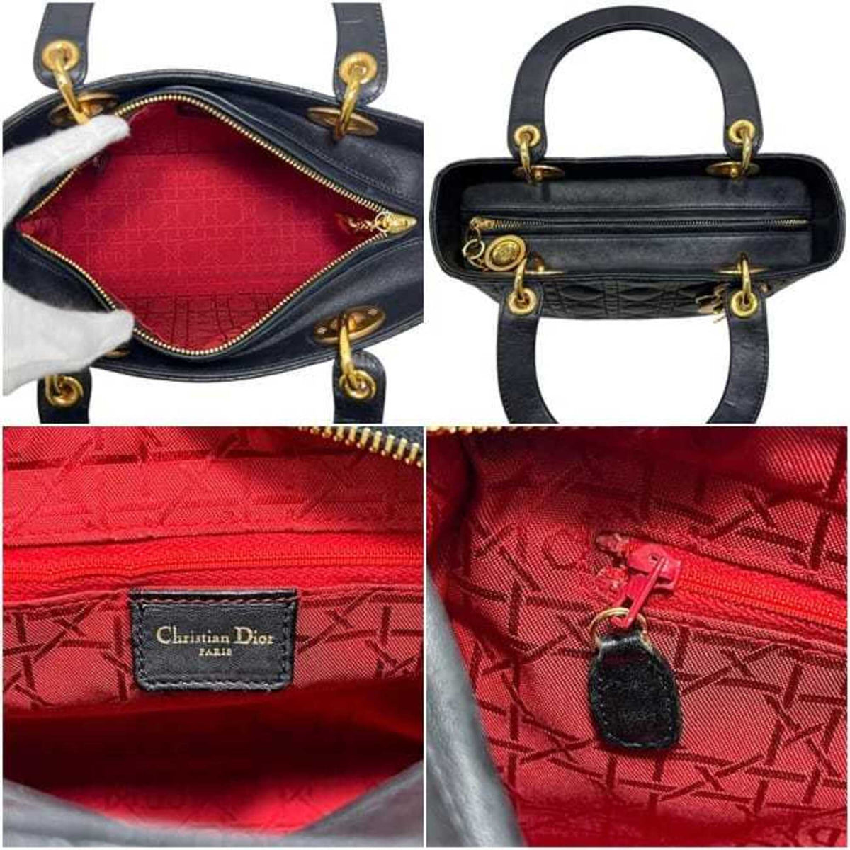 Christian Dior Black Leather Handbag (Pre-Owned)