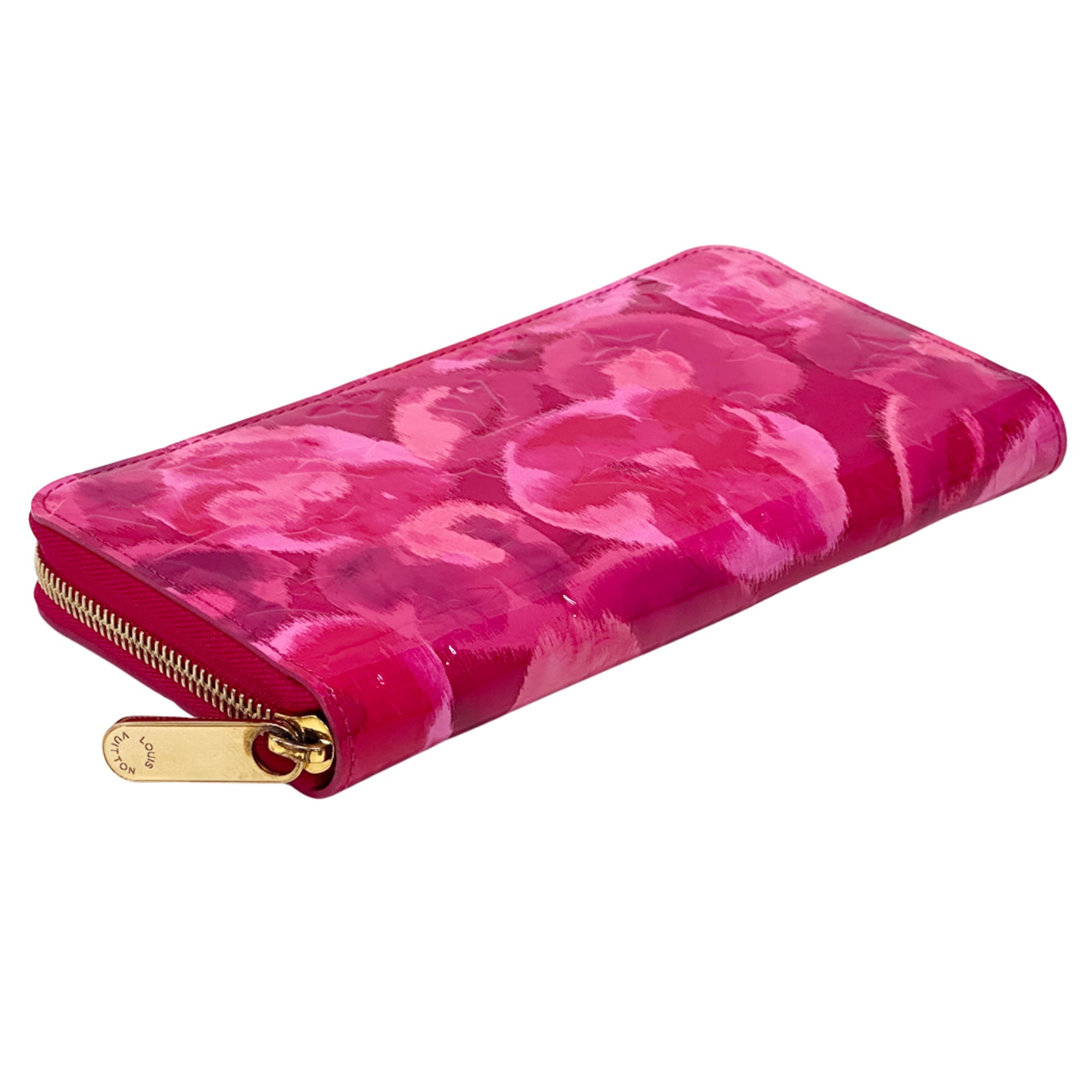Louis Vuitton Indian Rose Pink Monogram Vernis Long Wallet (Bi-Fold) (Pre-Owned)