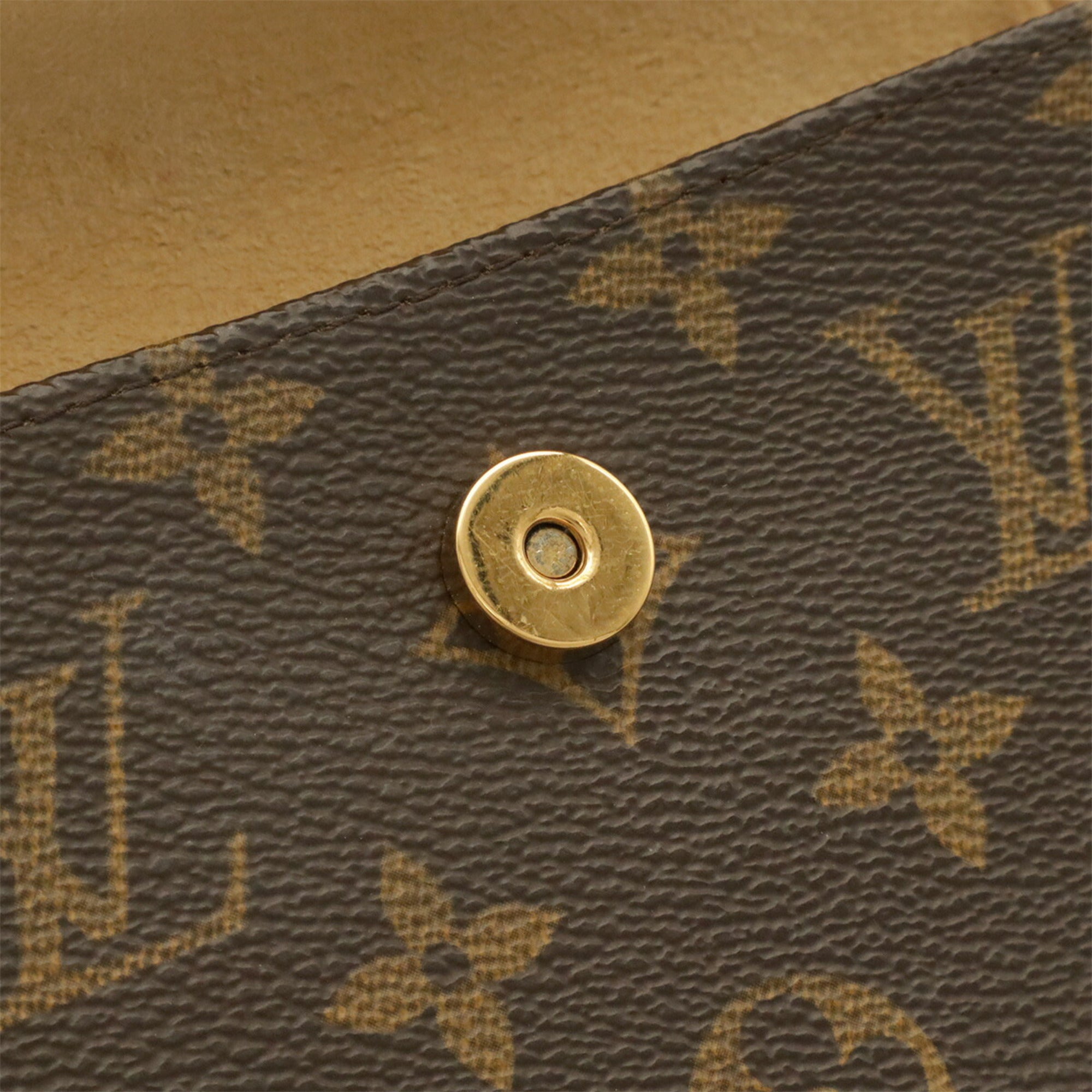 Louis Vuitton Brown Monogram Clutch Bag Pochette Pouch (Pre-Owned)