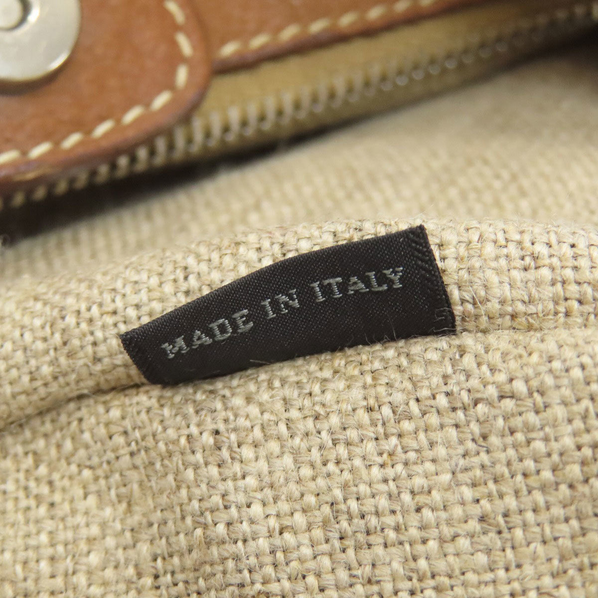 Miu Miu Brown Canvas Shoulder Bag (Pre-Owned)