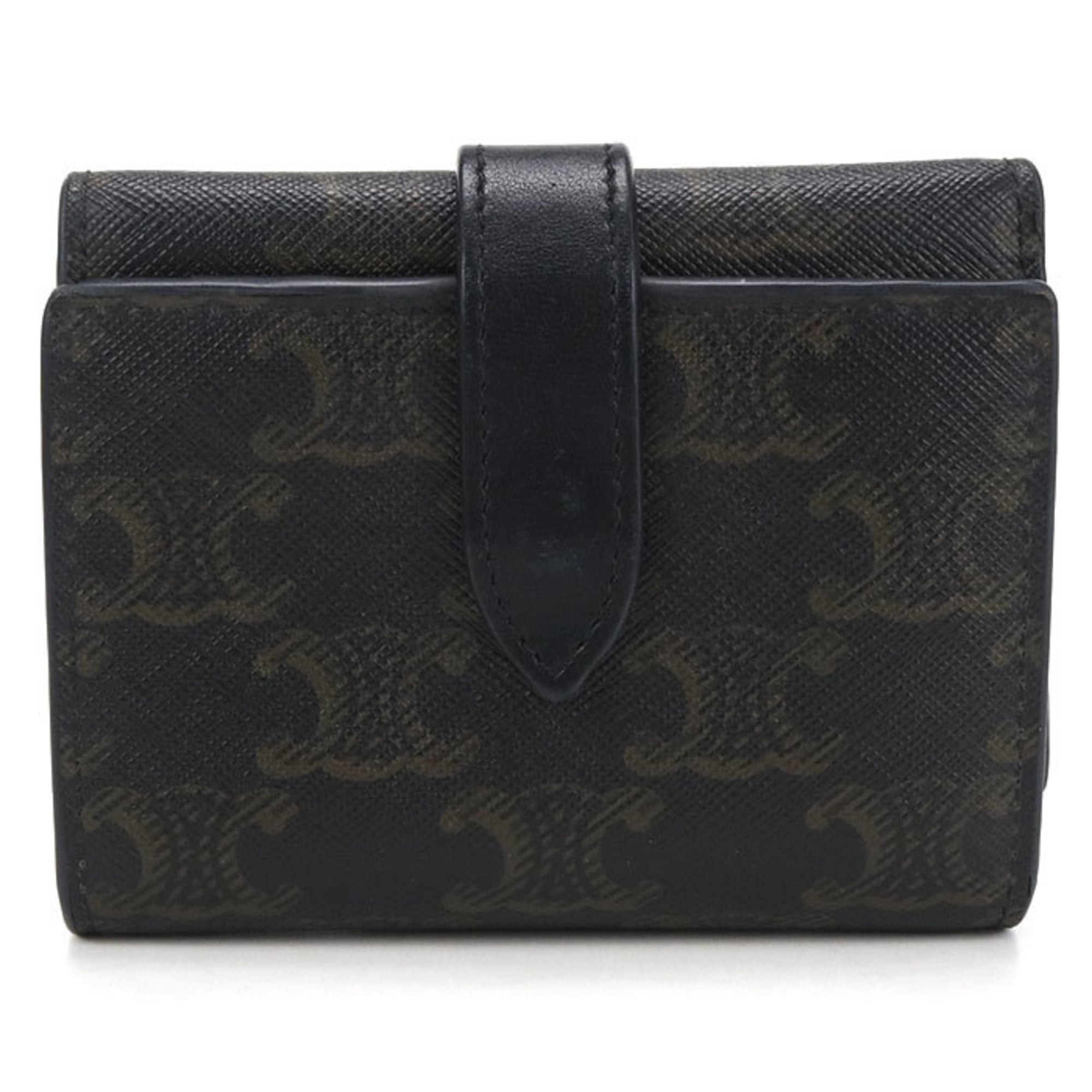 Celine Black Pvc Wallet (Tri-Fold) (Pre-Owned)