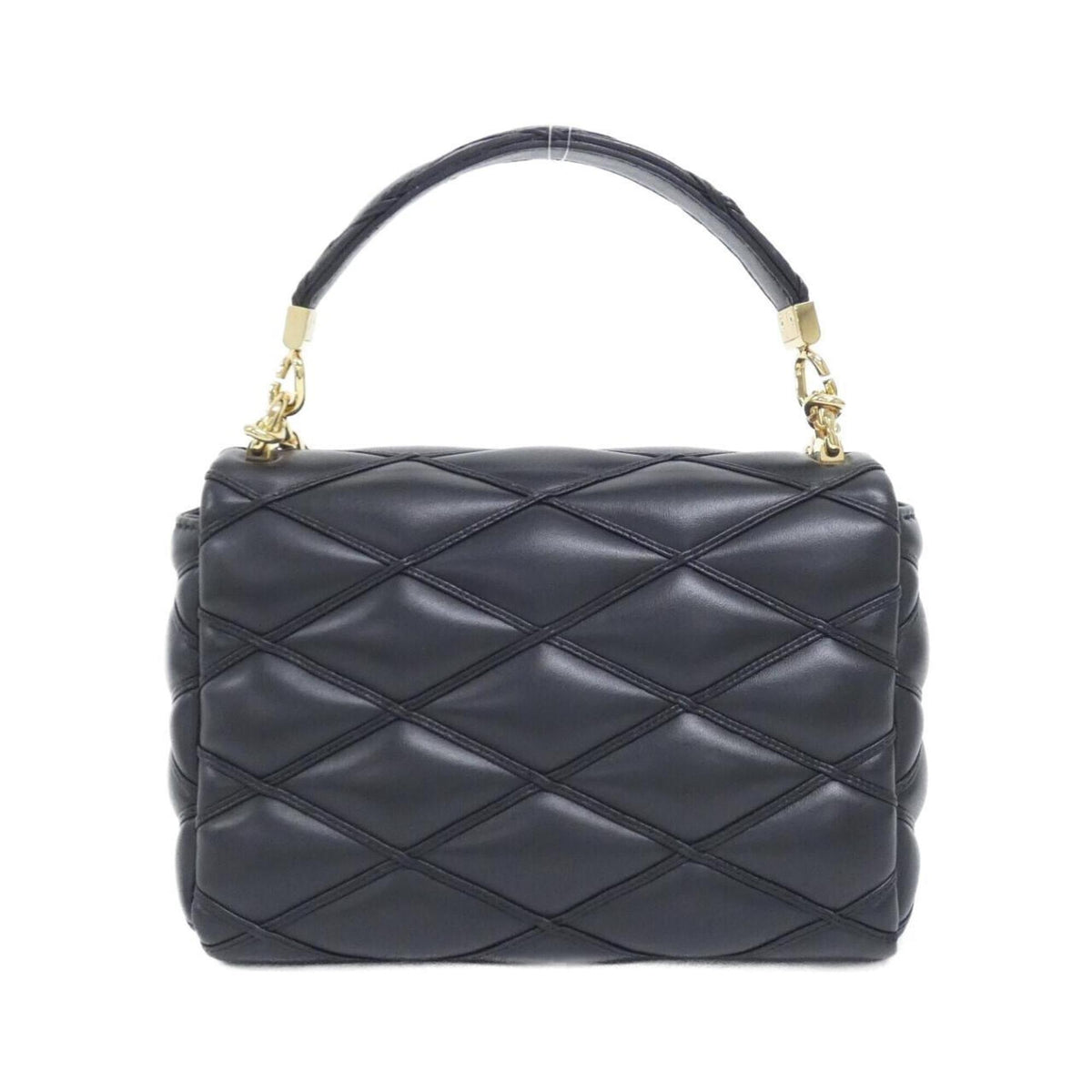 Louis Vuitton Black Leather Shoulder Bag (Pre-Owned)