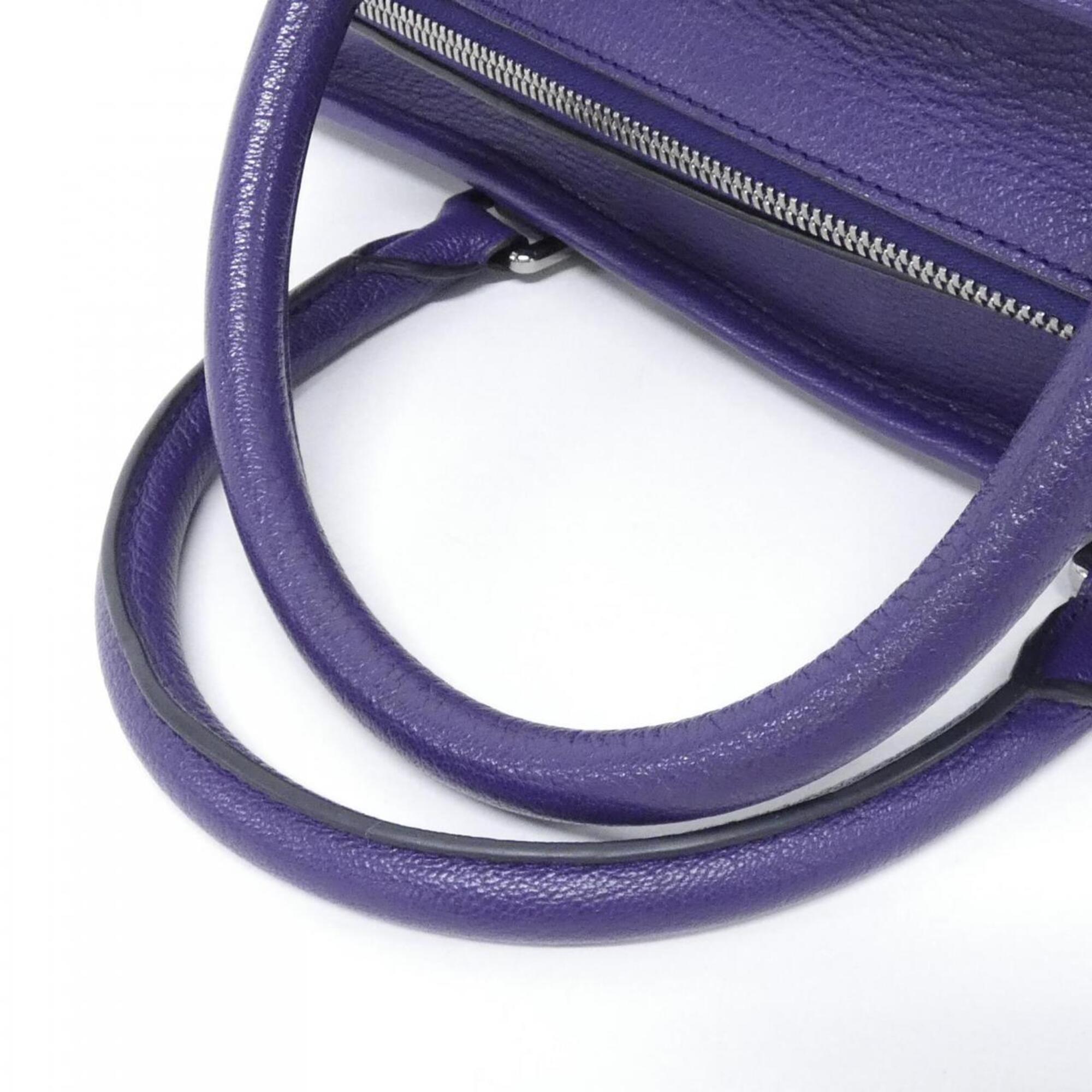 Loewe Purple Leather Handbag (Pre-Owned)