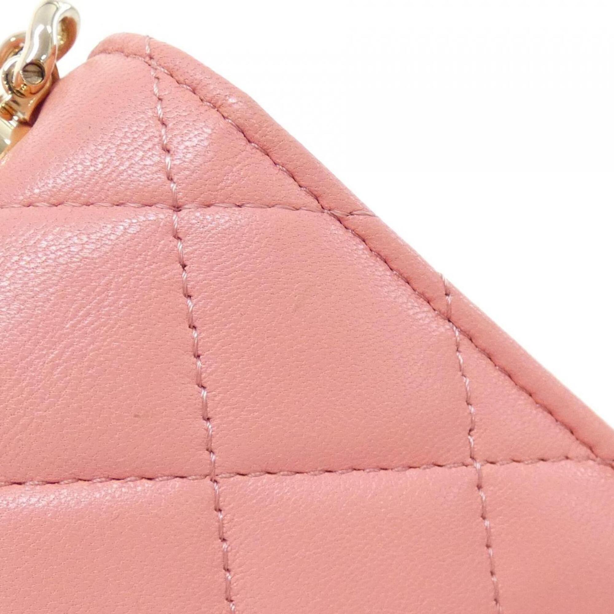 Chanel Pink Leather Shoulder Bag (Pre-Owned)