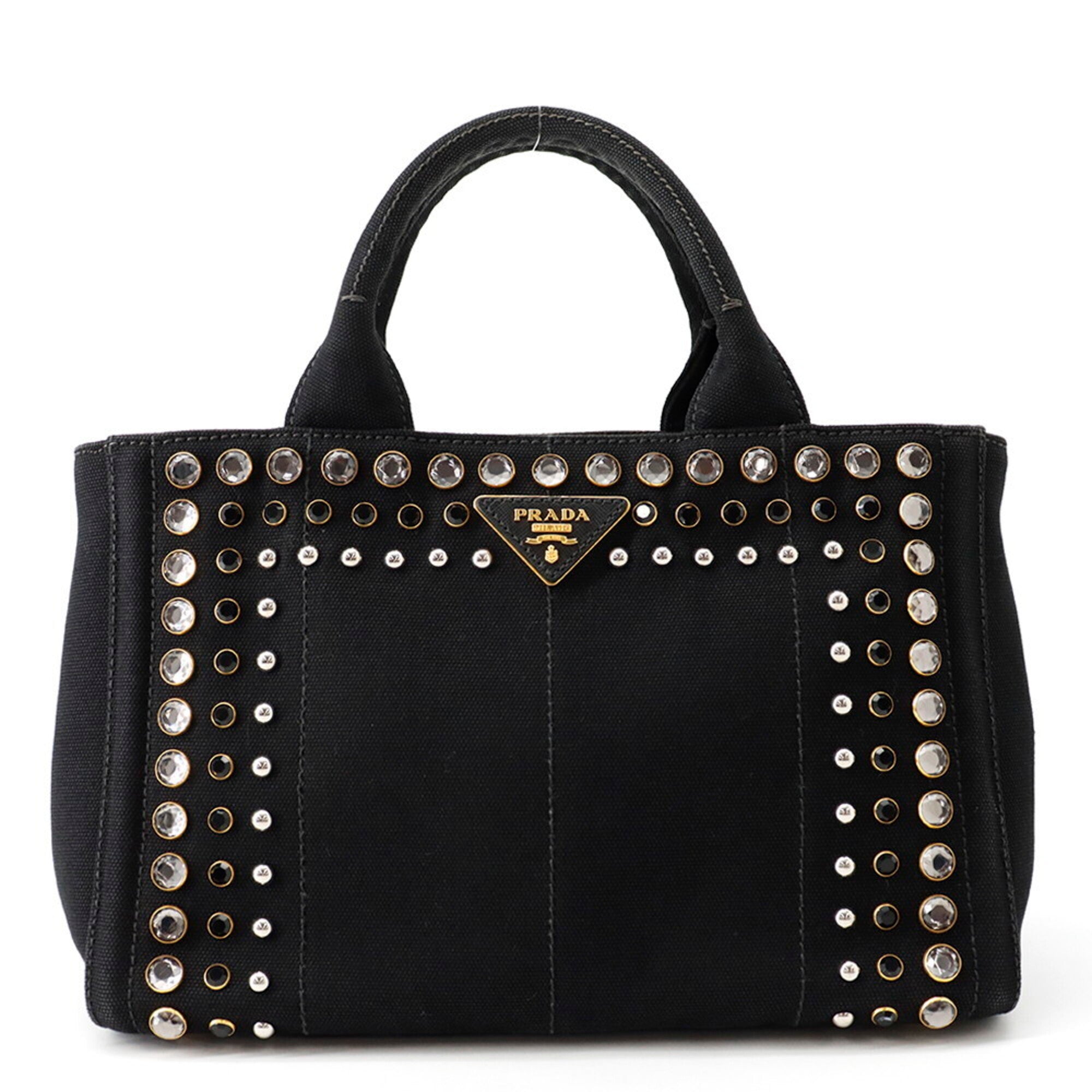 Prada Black Canvas Tote Bag (Pre-Owned)