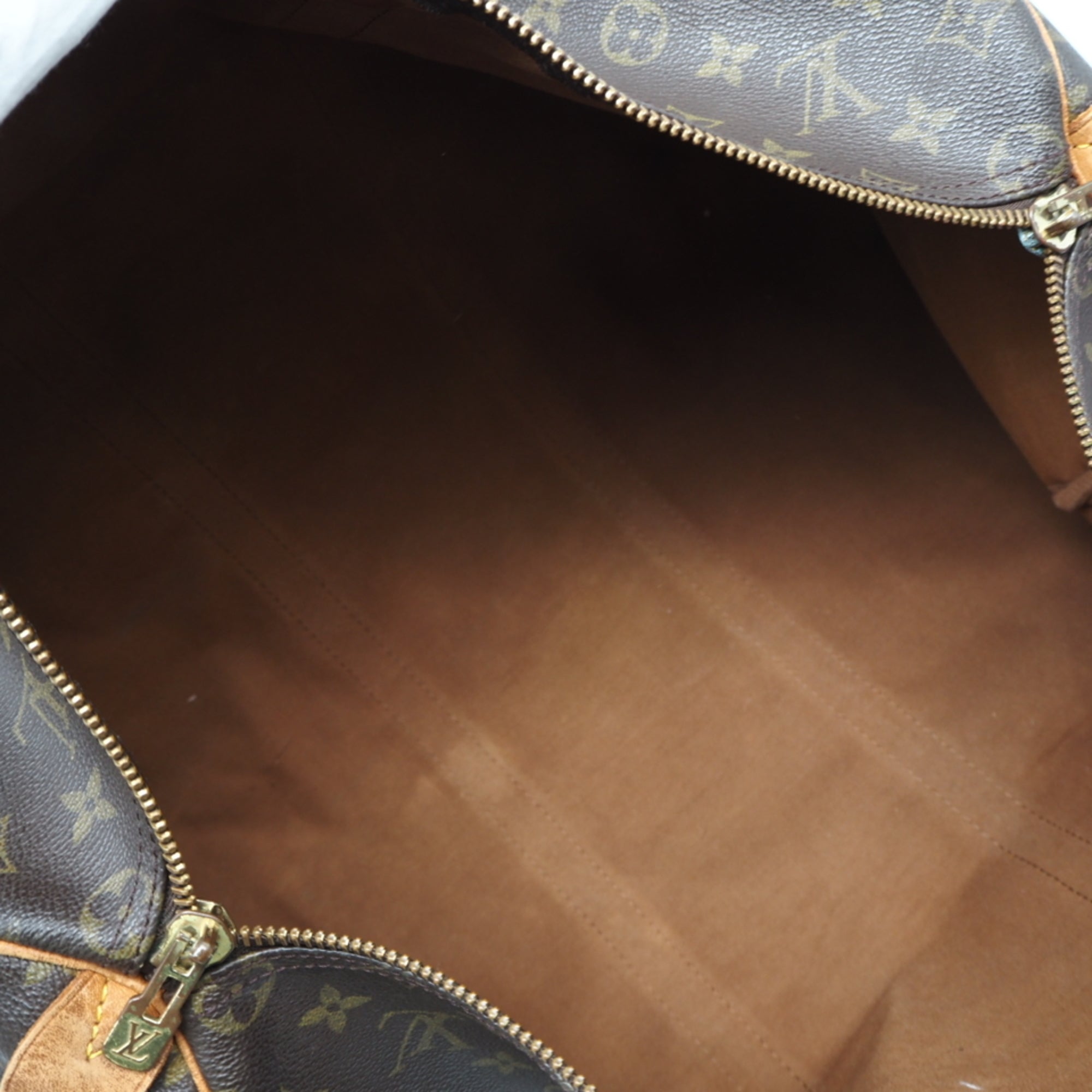 Louis Vuitton Monogram Brown Coated Canvas Leather Boston Bag (Pre-Owned)